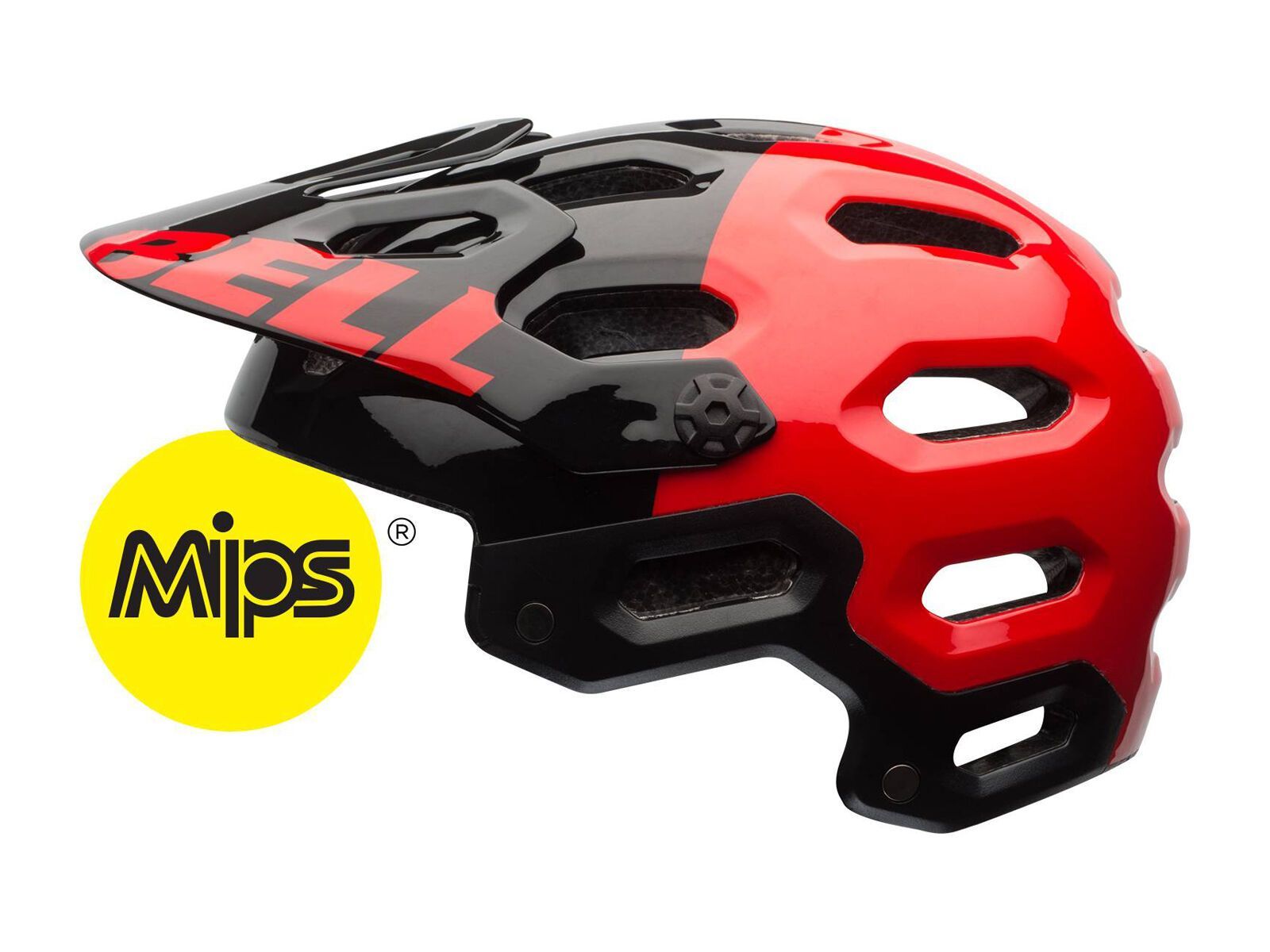 Bell Super 2 MIPS, black/red aggression - Bild 1
