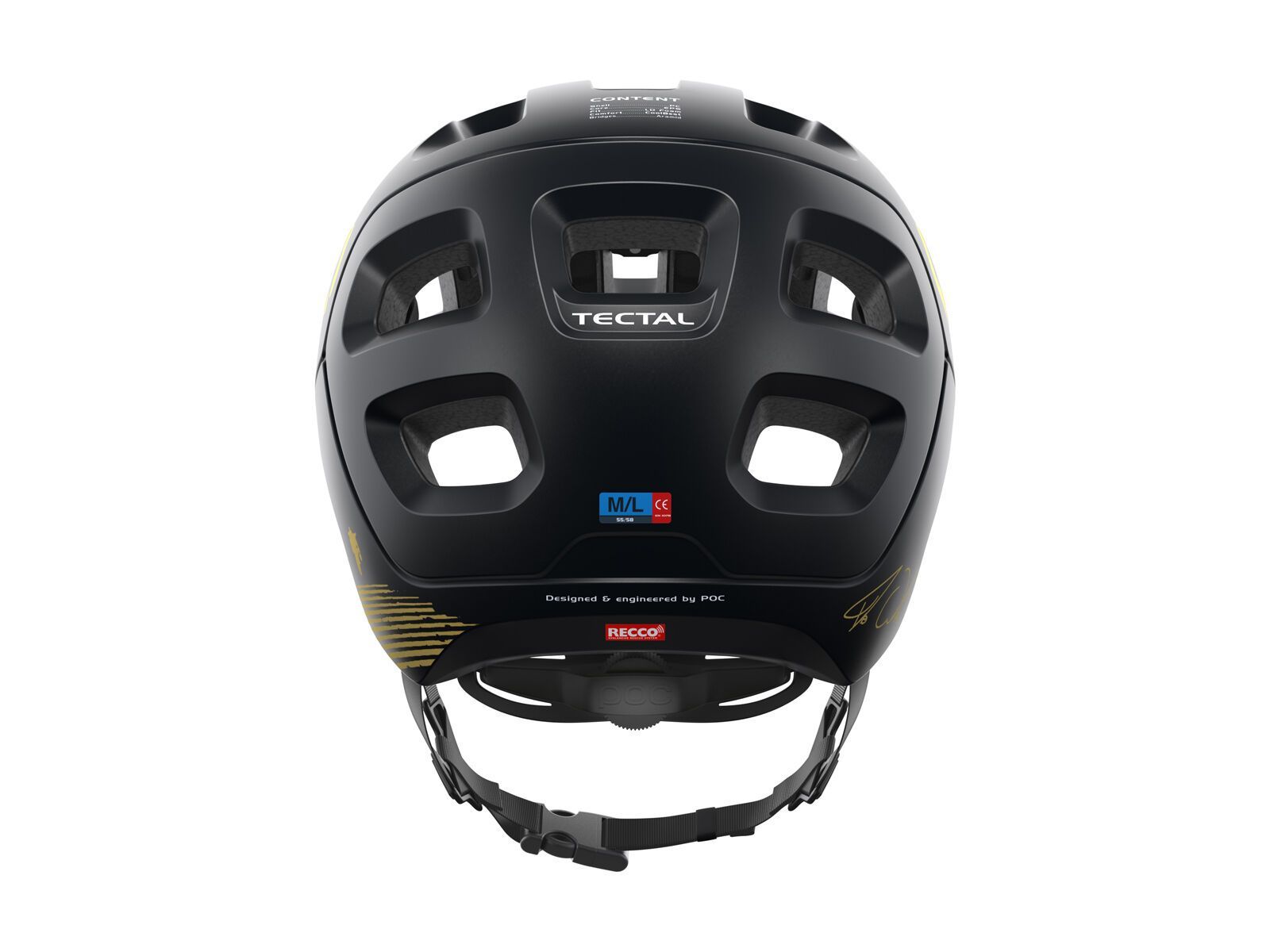 POC Tectal Fabio Wibmer Ed. – RECCO, uranium black matt/gold - Bild 3