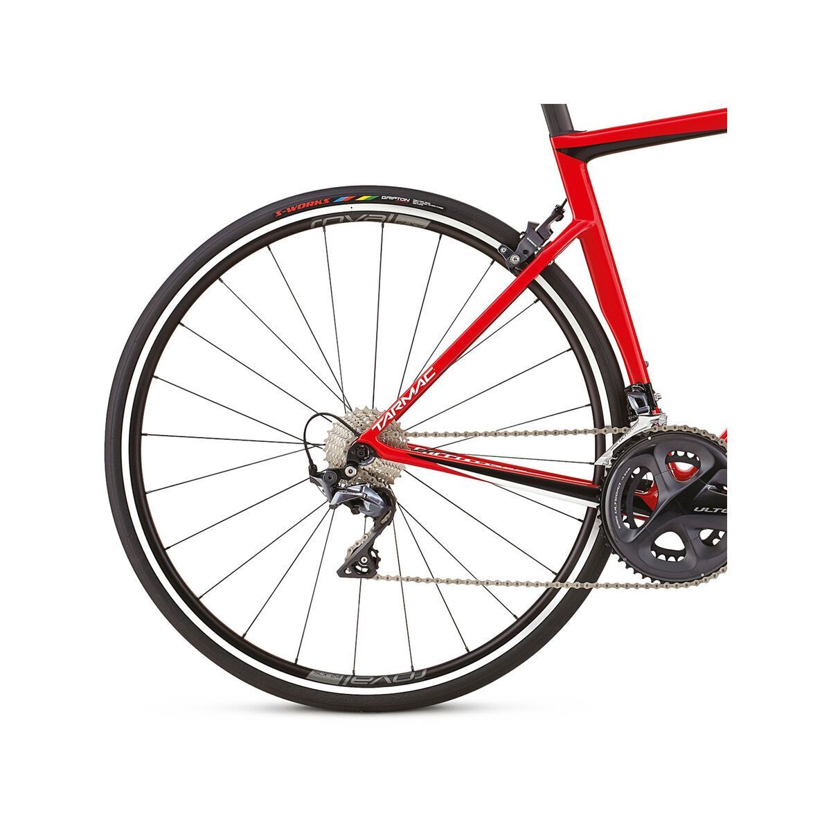 Specialized Tarmac Expert Ultegra, flo red/metallic white silver/tarmac black - Bild 6