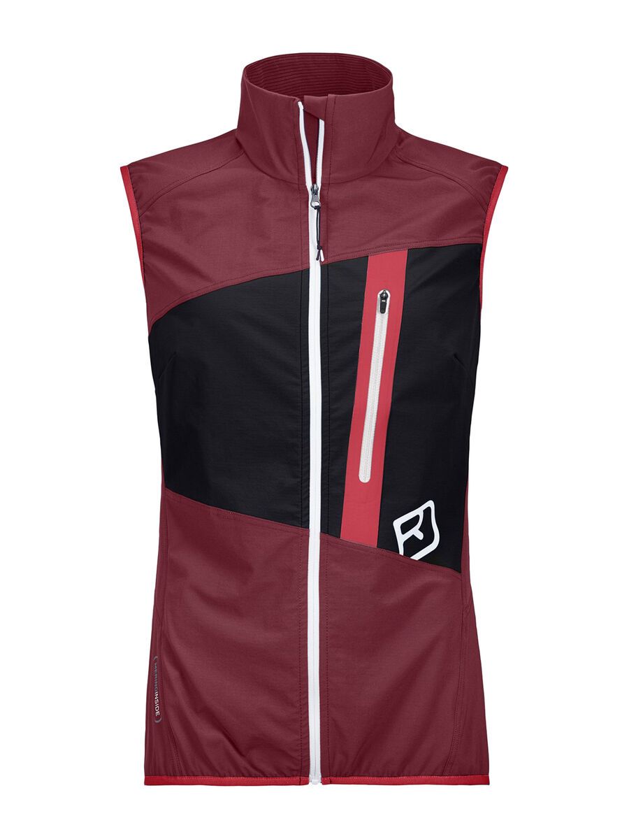 Ortovox Merino Light Skin Tofana Vest W, dark blood - Bild 1