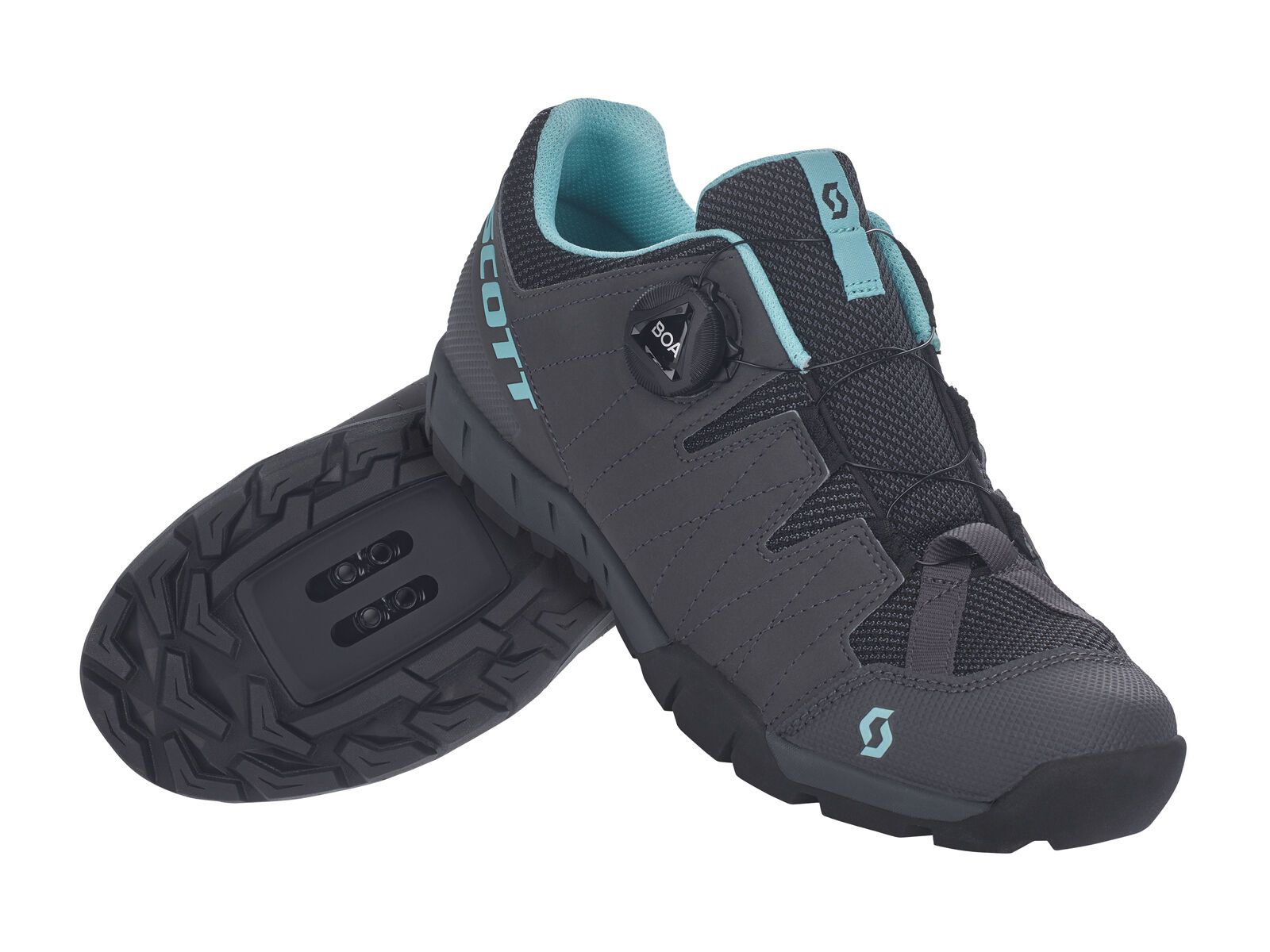 Scott Sport Trail Boa Lady Shoe, dark grey/turquoise blue - Bild 2