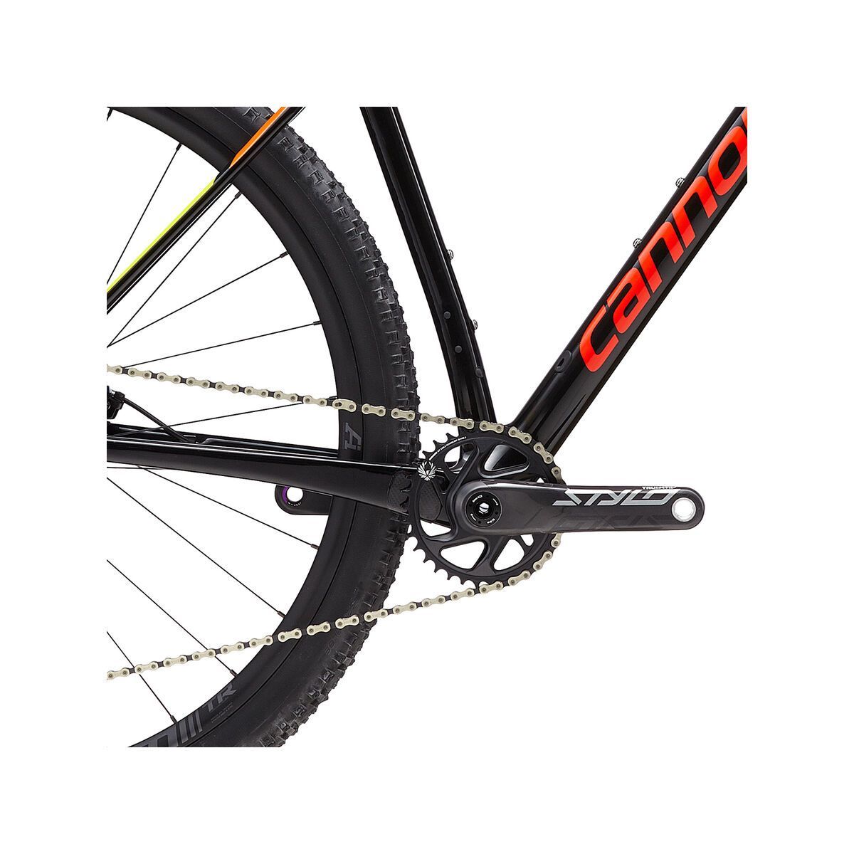 Cannondale F-Si Carbon 2, black pearl w/ acid red, tangerine and volt - Bild 5