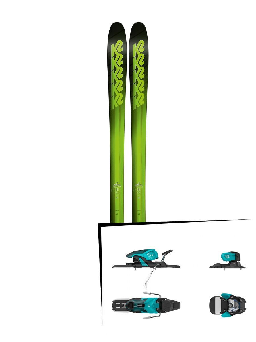 Set: K2 SKI Pinnacle 95 2018 + Salomon Warden 11 turquoise/black - Bild 1