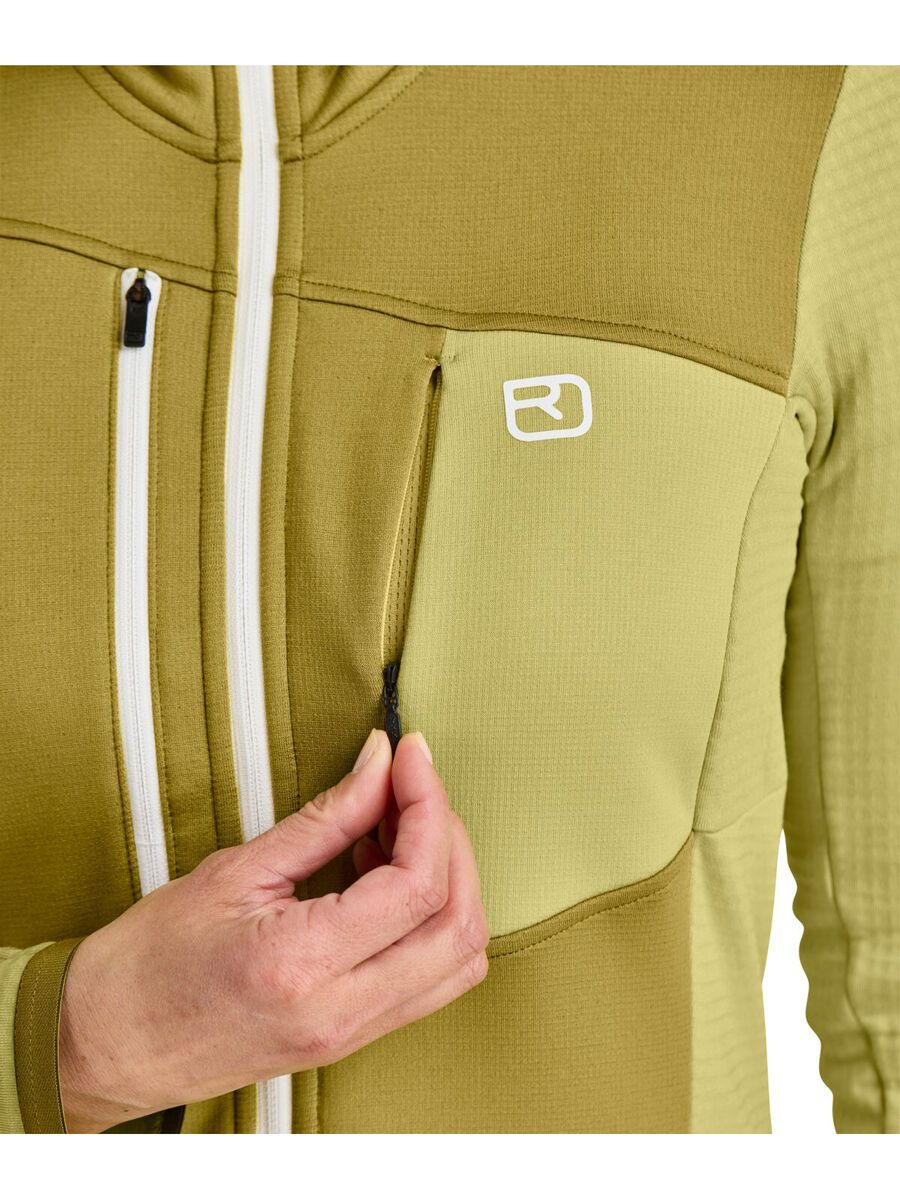 Ortovox Merino Fleece Grid Jacket W, autumn leaves - Bild 4