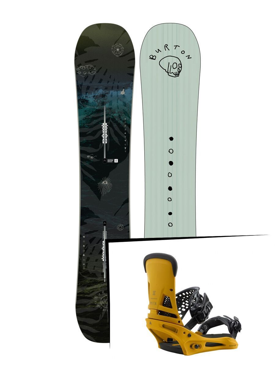 Set: Burton Flight Attendant 2019 + Burton Malavita colonel mustard - Bild 1