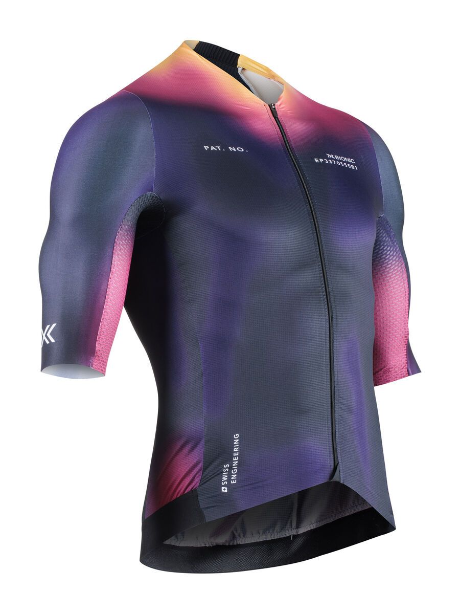 X-Bionic Corefusion Men's Cycling Short Sleeve Aero Jersey, heatmap - Bild 1