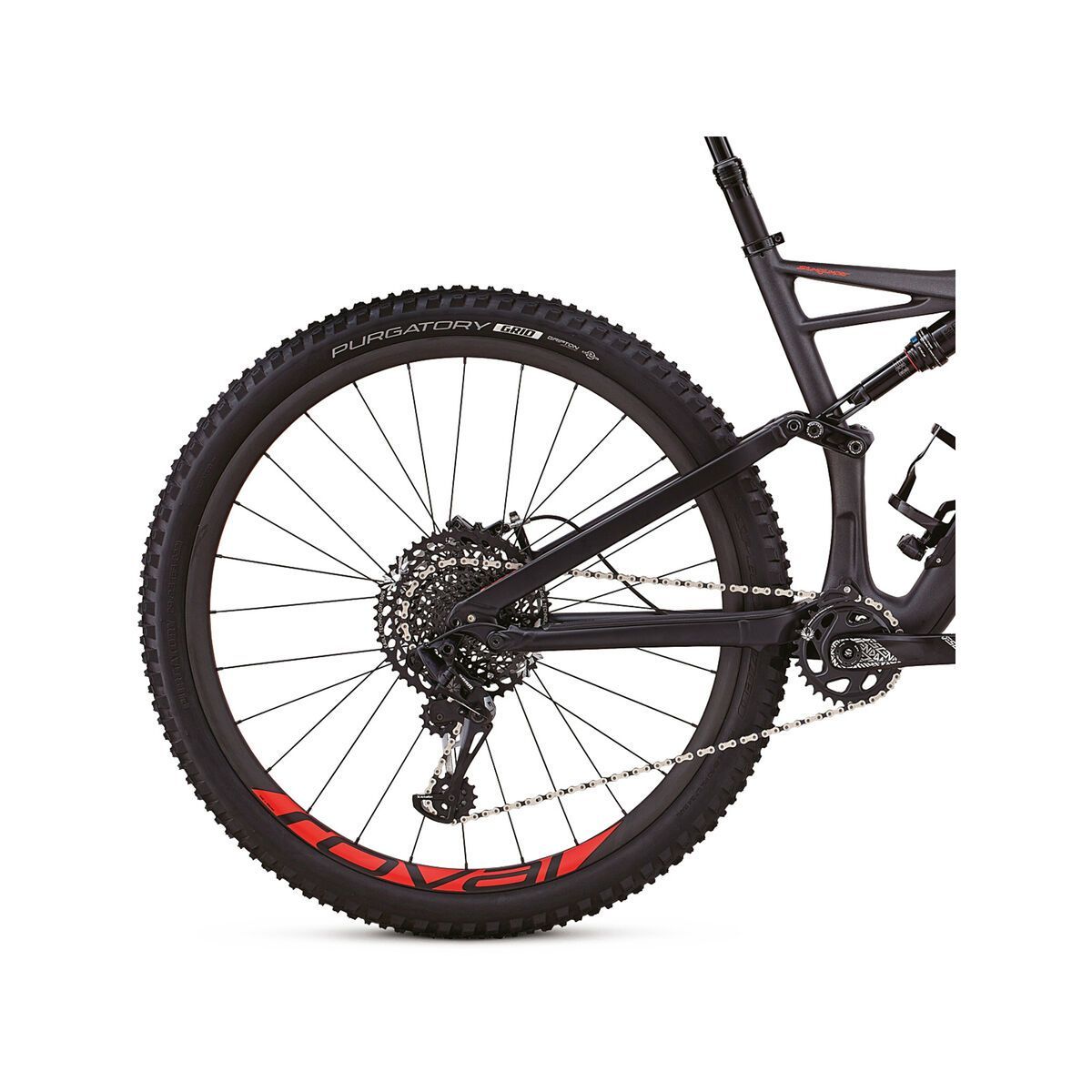 Specialized Stumpjumper FSR Expert Carbon 29/6Fattie, satin silver tint carbon/black/rocket red clean - Bild 6