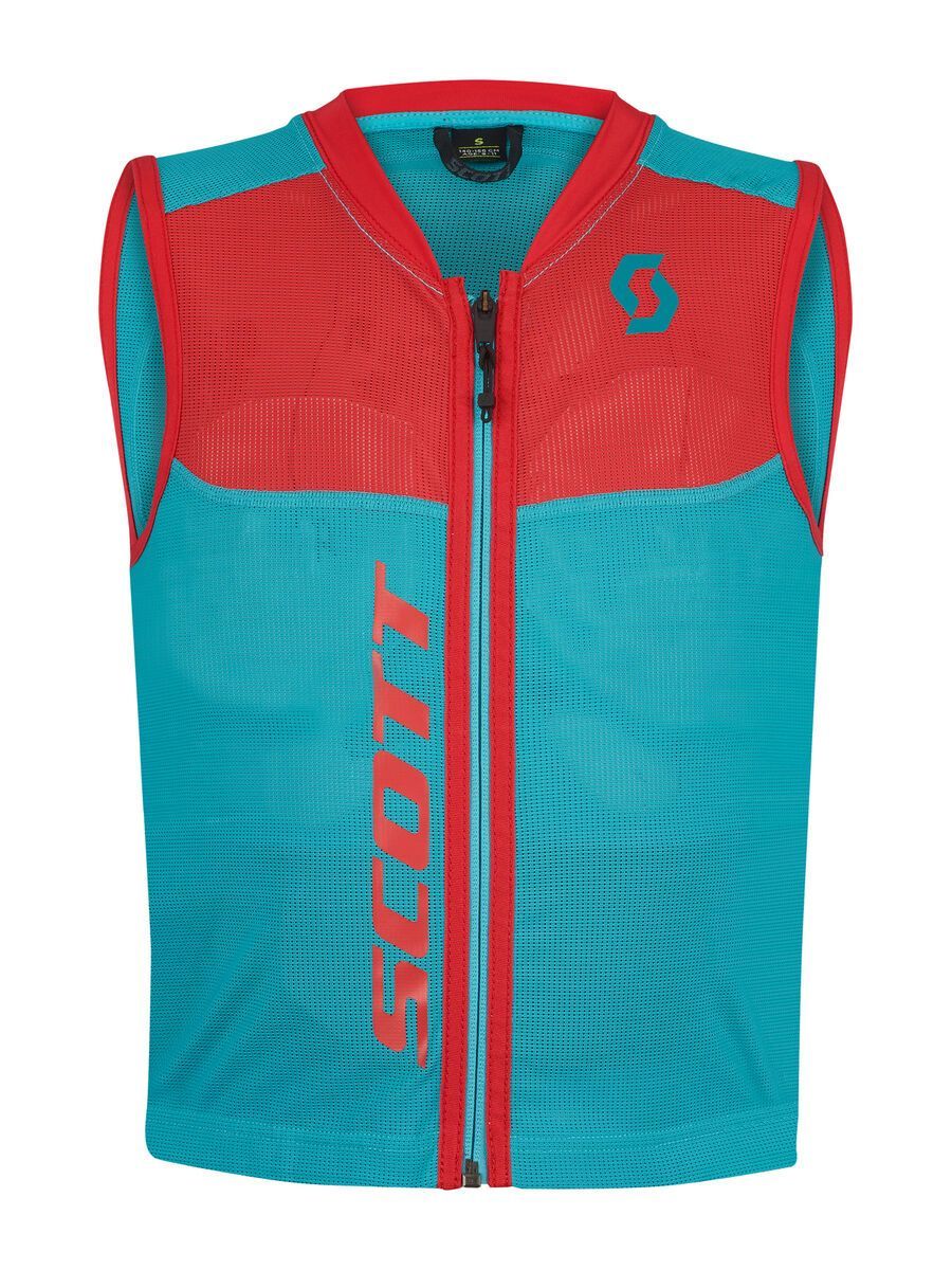 Scott Actifit Plus Vest Protector Junior, sky blue/hibiscus red - Bild 1