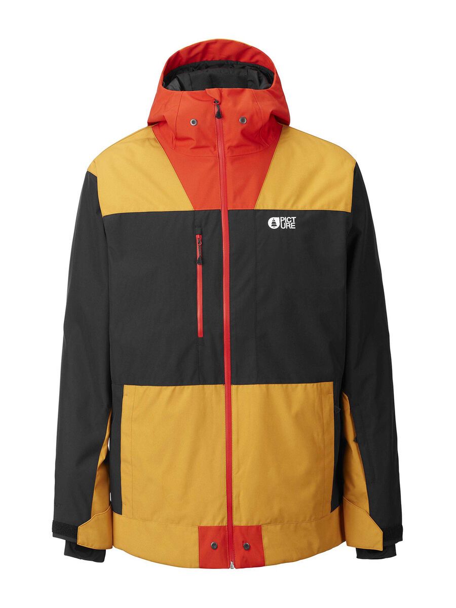 Picture Lodjer Jacket, black/golden yellow - Bild 1
