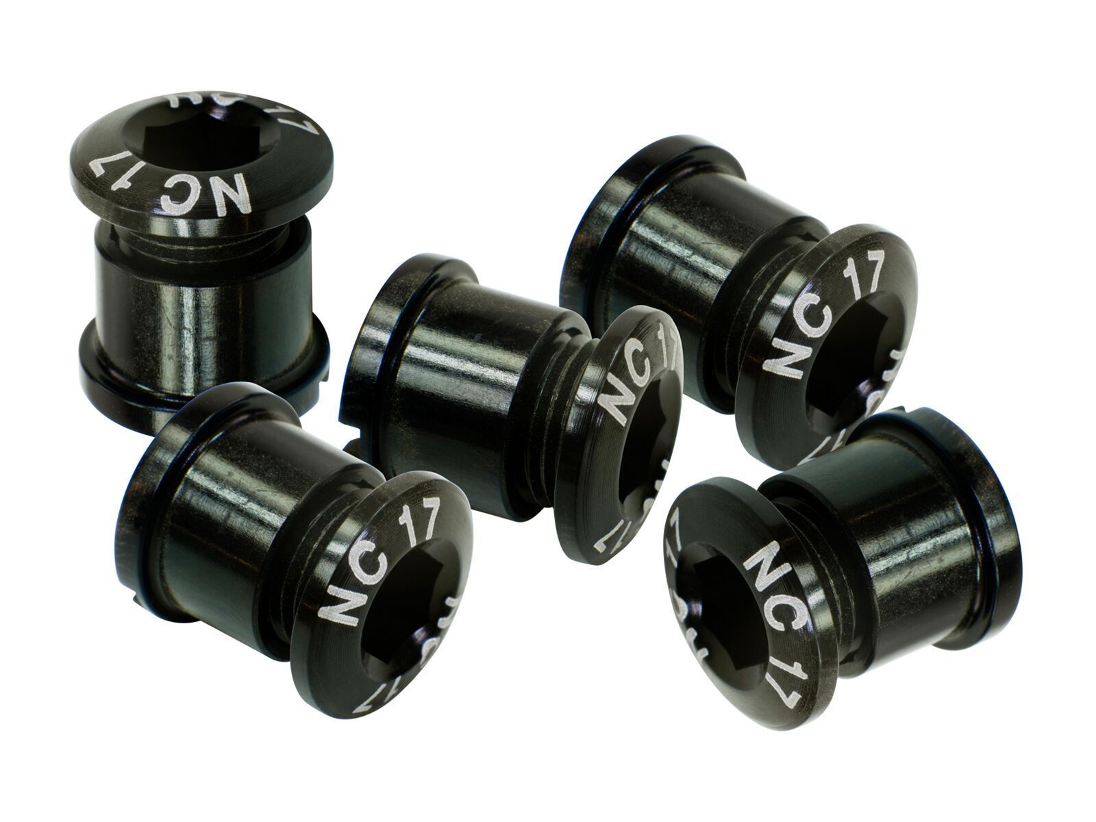 NC-17 Kettenblattschraube 4/5 Loch, black - Bild 1