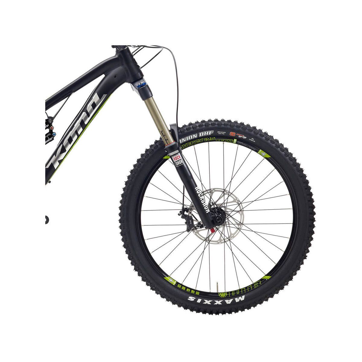 Kona Process 167, Matt Black w/Gloss Chrome & Green - Bild 2