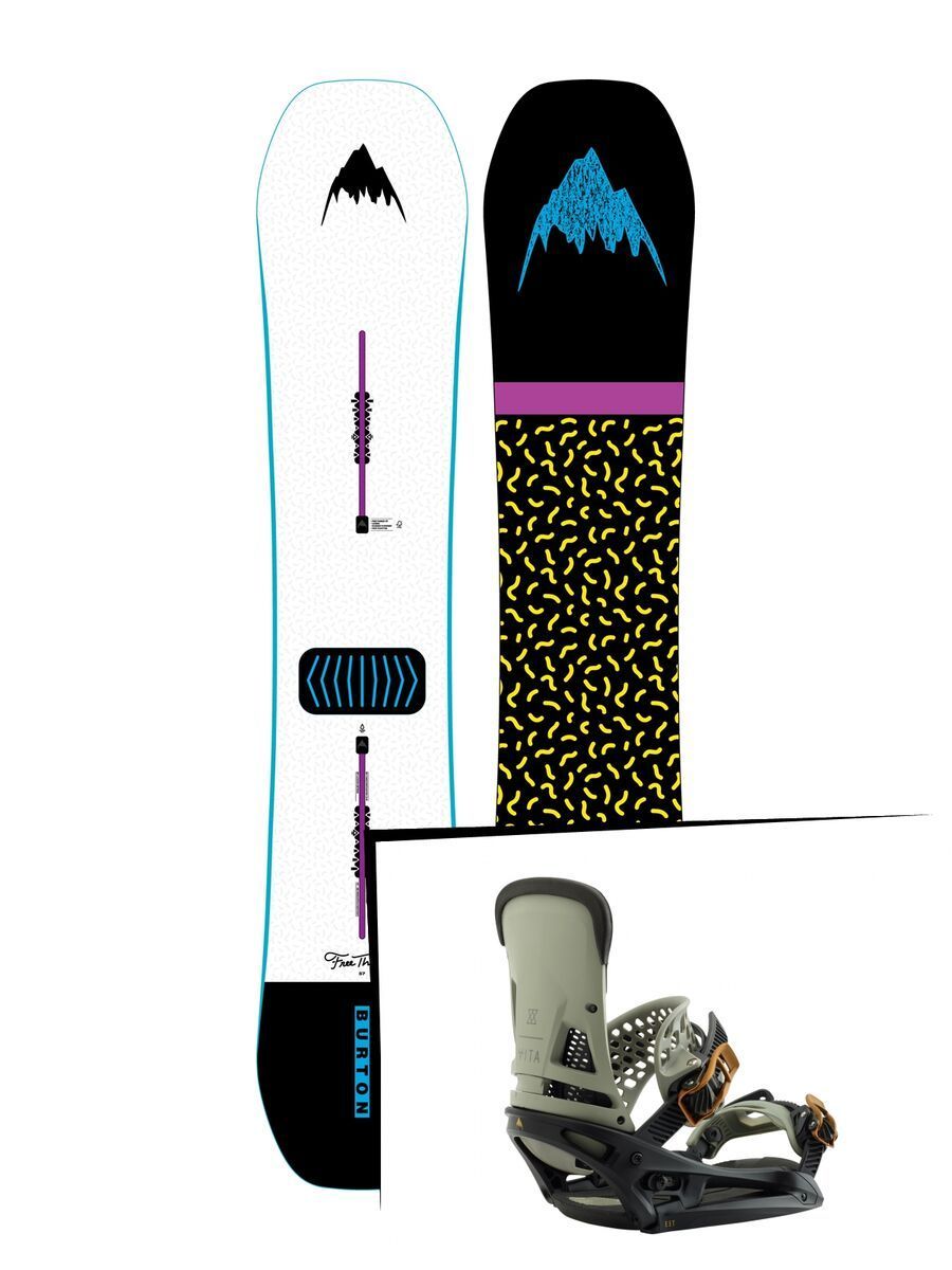 Set: Burton Free Thinker 2019 + Burton Malavita EST black/gray - Bild 1