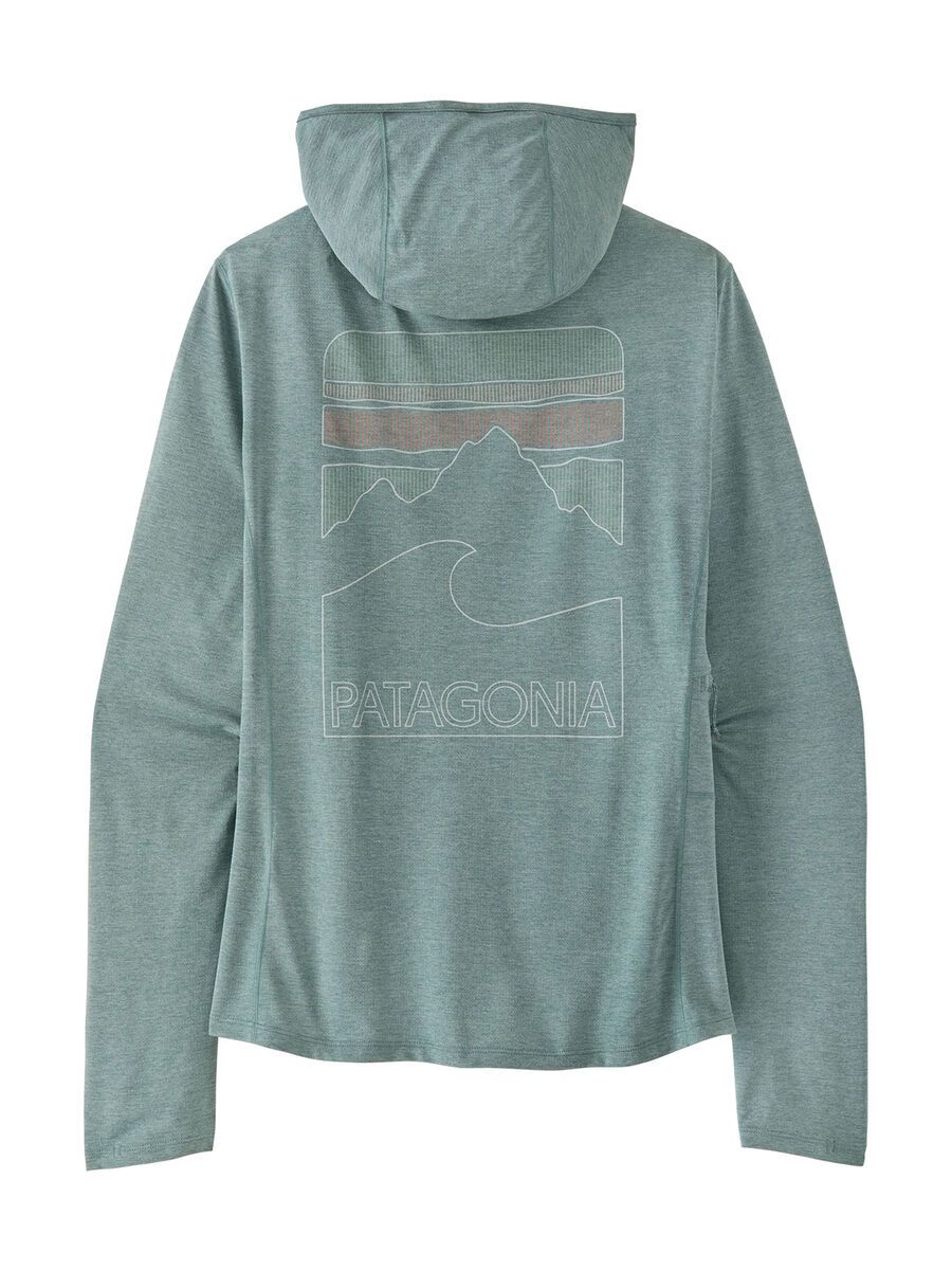 Patagonia Women's Capilene Cool Sun Hoody - Peak Visions, nouveau green/blue sage x-dye - Bild 2