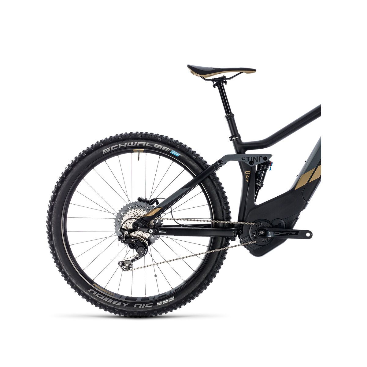 Cube Sting Hybrid 120 HPC SL 500 27.5, carbon´n´gold - Bild 5