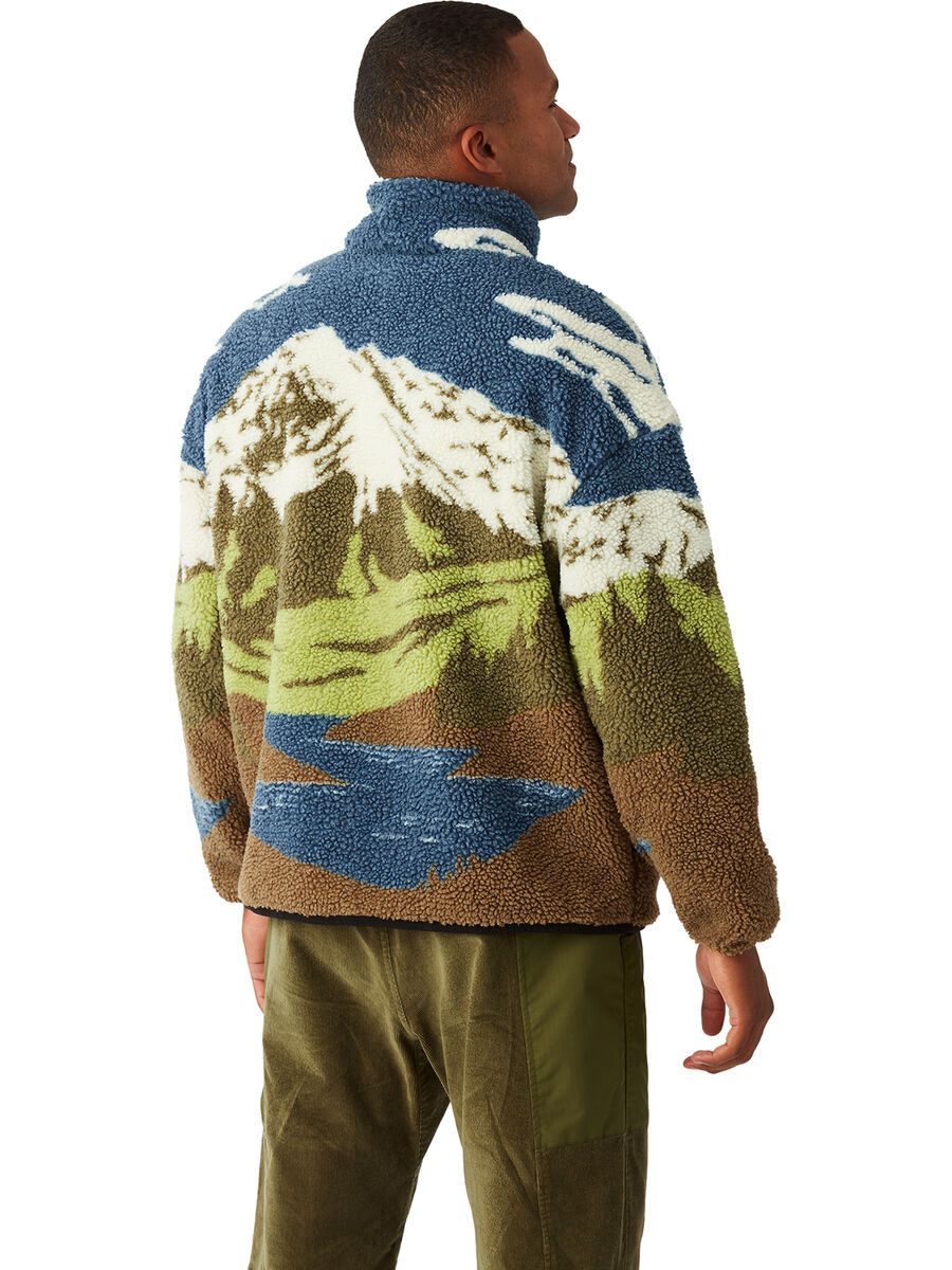 Picture Hafdals Zip Fleece, cloudy landsc sherpa m - Bild 5