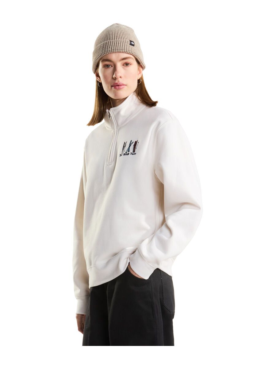 The North Face W Ski Embro Relaxed 1/4 Zip Graphic, white dune - Bild 3