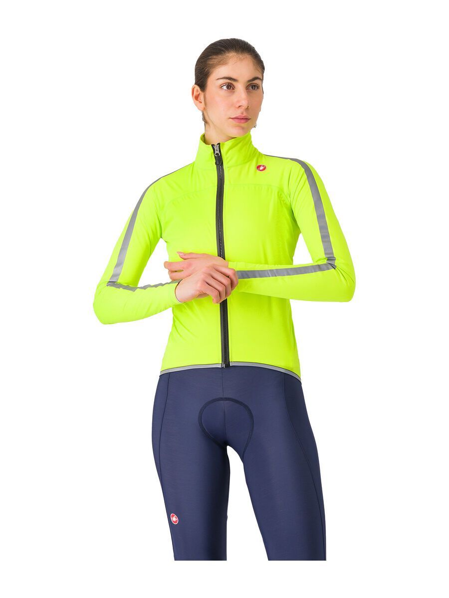 Castelli Ultra W Rain Cape, electric lime/silver reflex - Bild 1