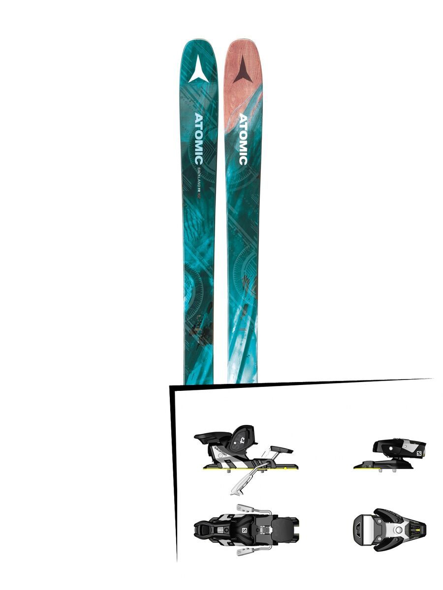 Set: Atomic Backland FR 102 W 2018 + Salomon STH2 WTR 13 black/white - Bild 1
