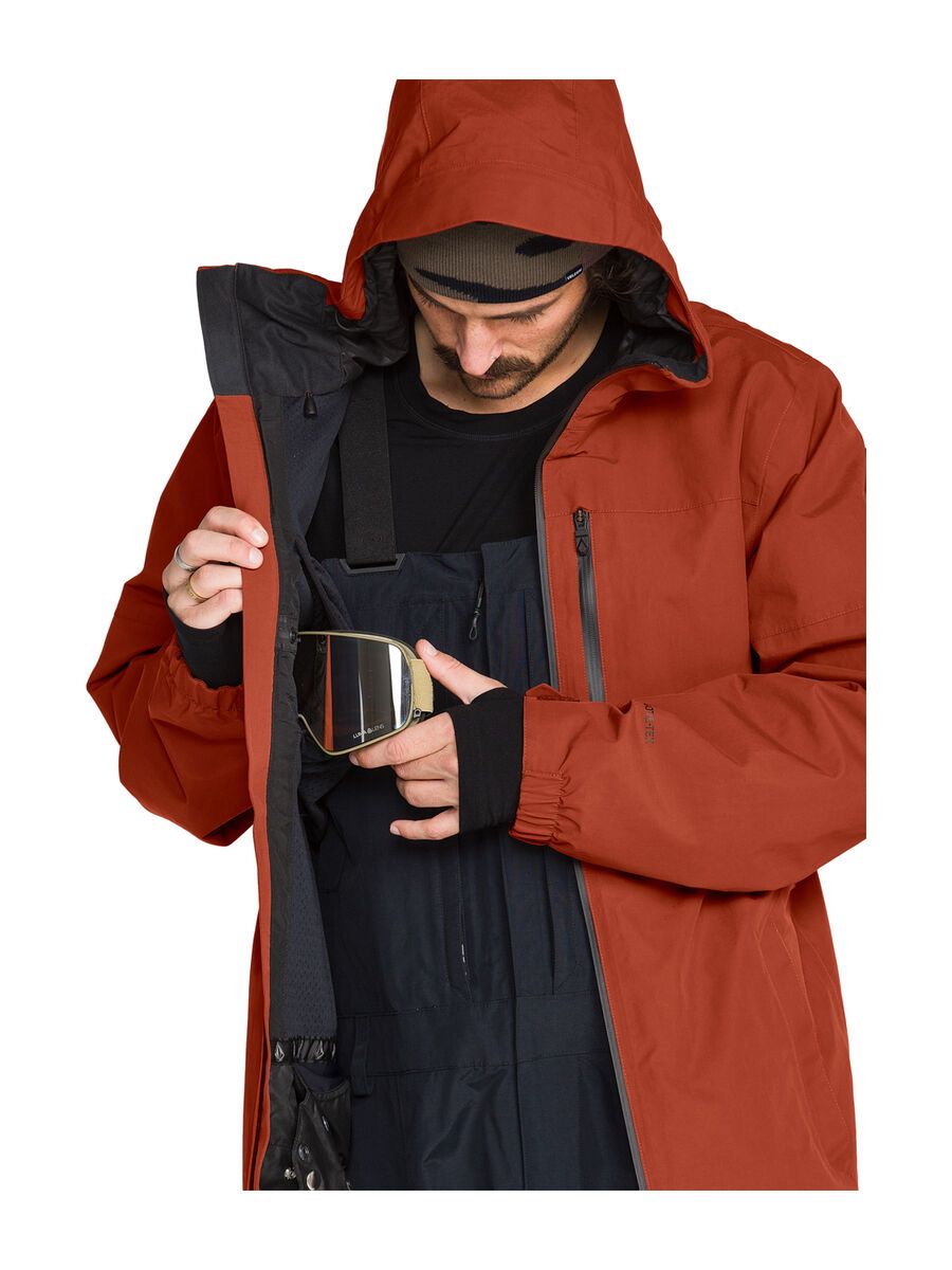 Volcom L Gore-Tex Jacket, burnt orange - Bild 8