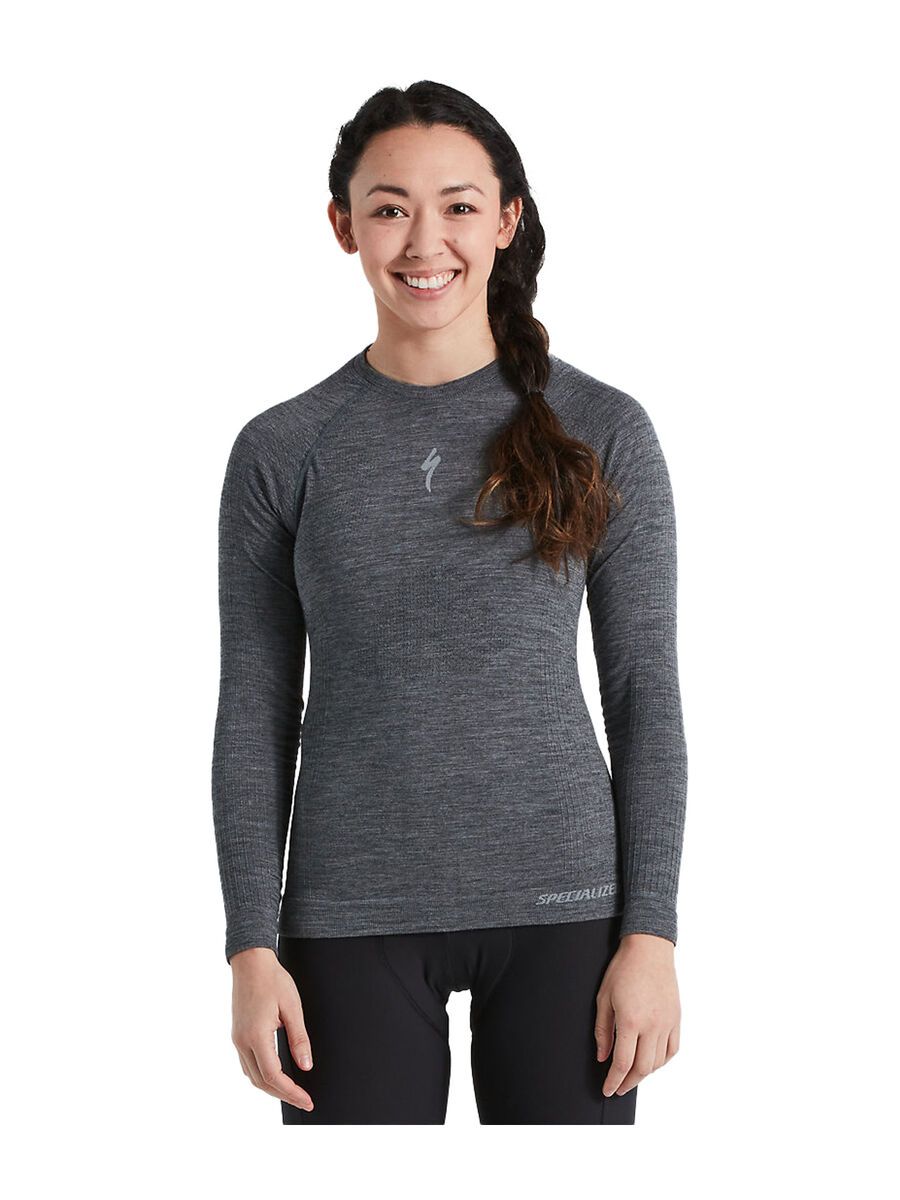 Specialized Women's Merino Seamless Long Sleeve Base Layer, grey - Bild 1