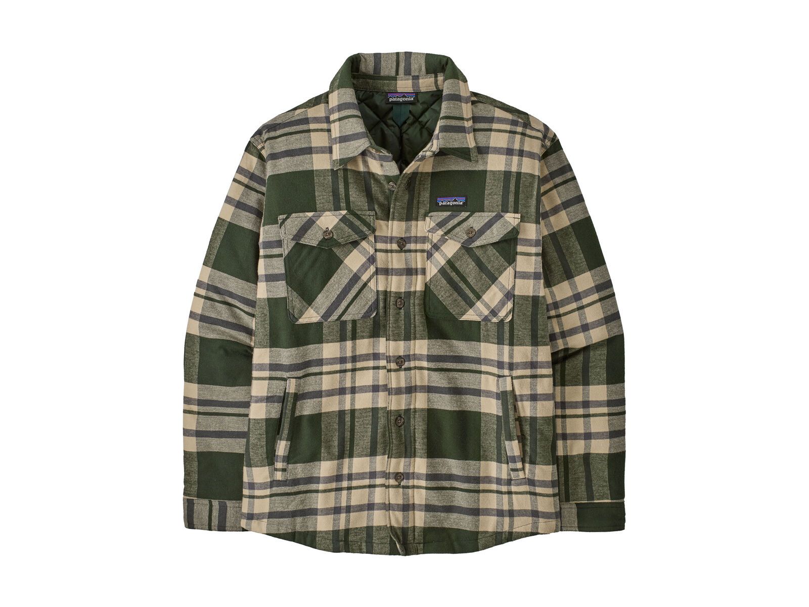 Patagonia Men's Lightweight Insulated Fjord Flannel Shirt Ashore, old growth green - Bild 1