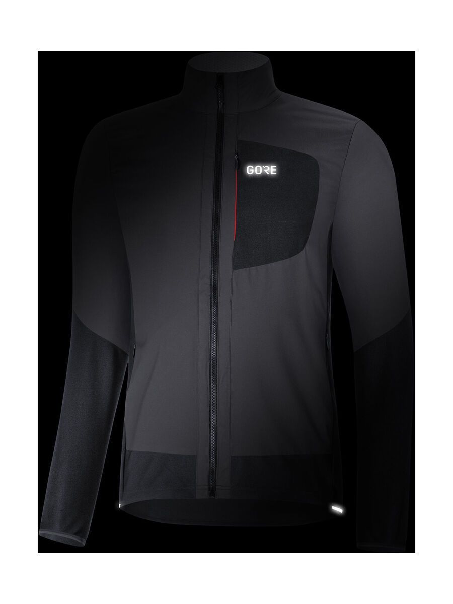 GOREWEAR C5 Gore Windstopper Isolierte Jacke, terra grey/black - Bild 4