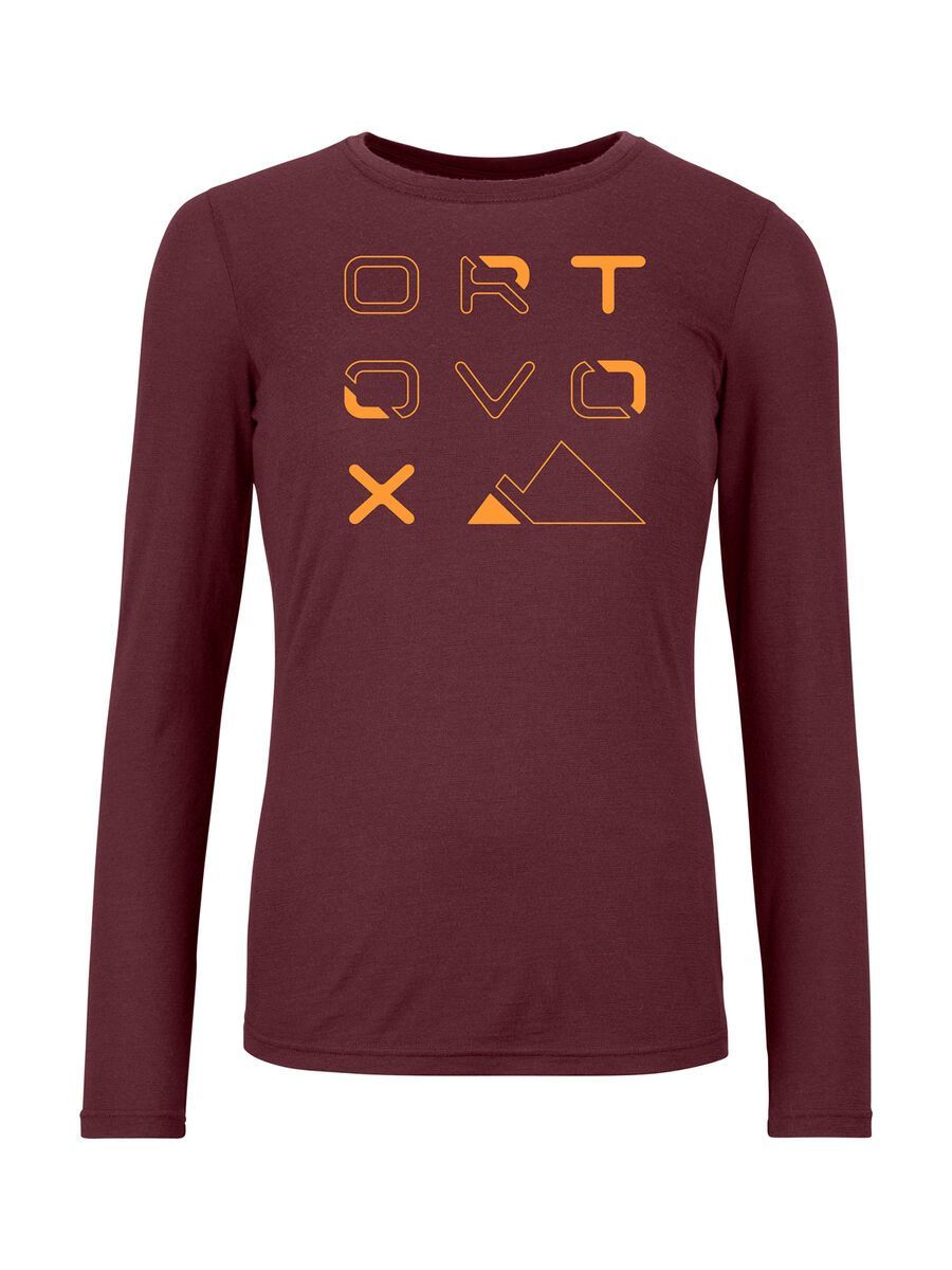 Ortovox 185 Merino Brand Outline LS W, winetasting - Bild 1