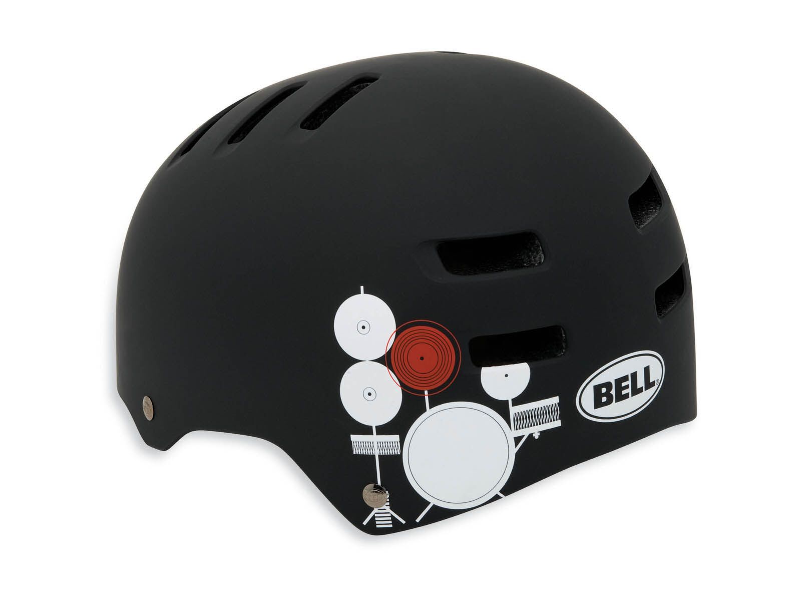 Bell Faction, matte black/white paul frank drums - Bild 1