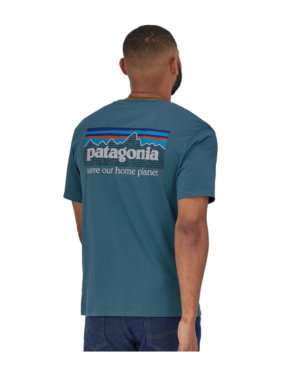 Patagonia Men's P-6 Mission Organic T-Shirt, abalone blue - Bild 3