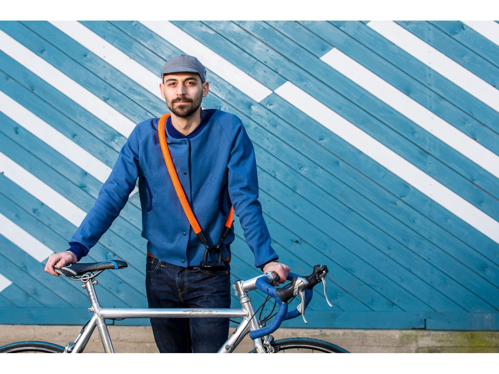 Tex-Lock Eyelet M 120 cm + U-Lock, orange - Bild 12