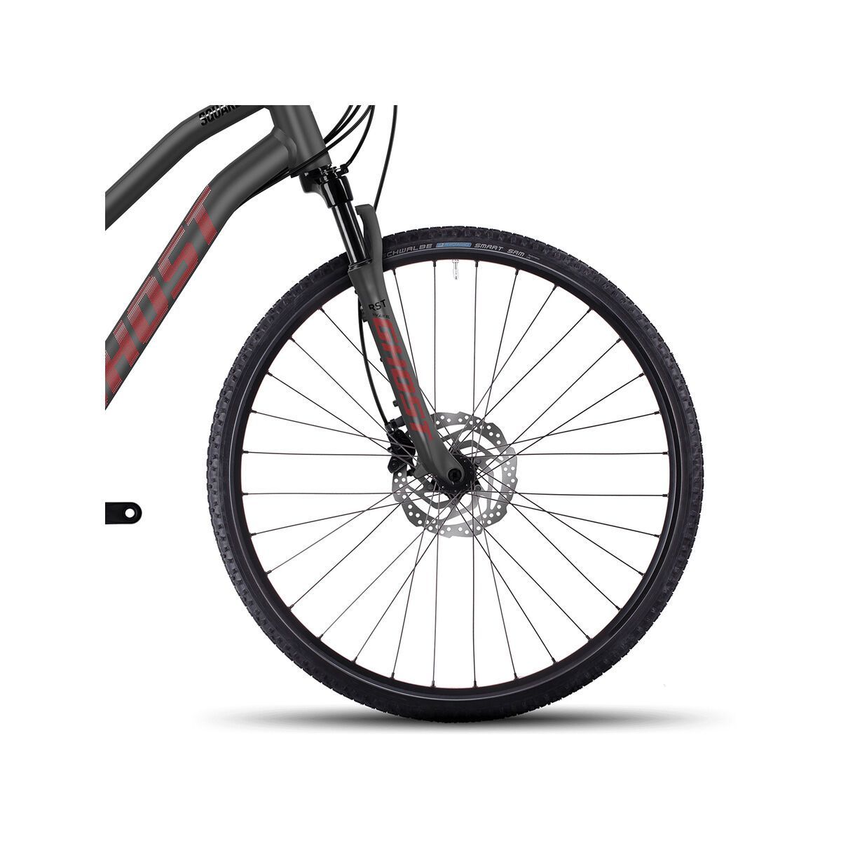 Ghost Square Cross 6 W, urban grey/neon red/night black - Bild 2