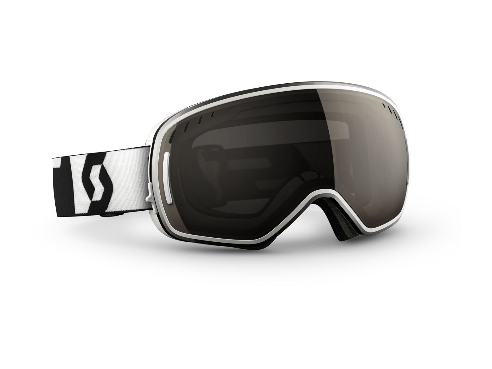 Scott LCG + Spare Lens, black white/solar black chrome - Bild 1