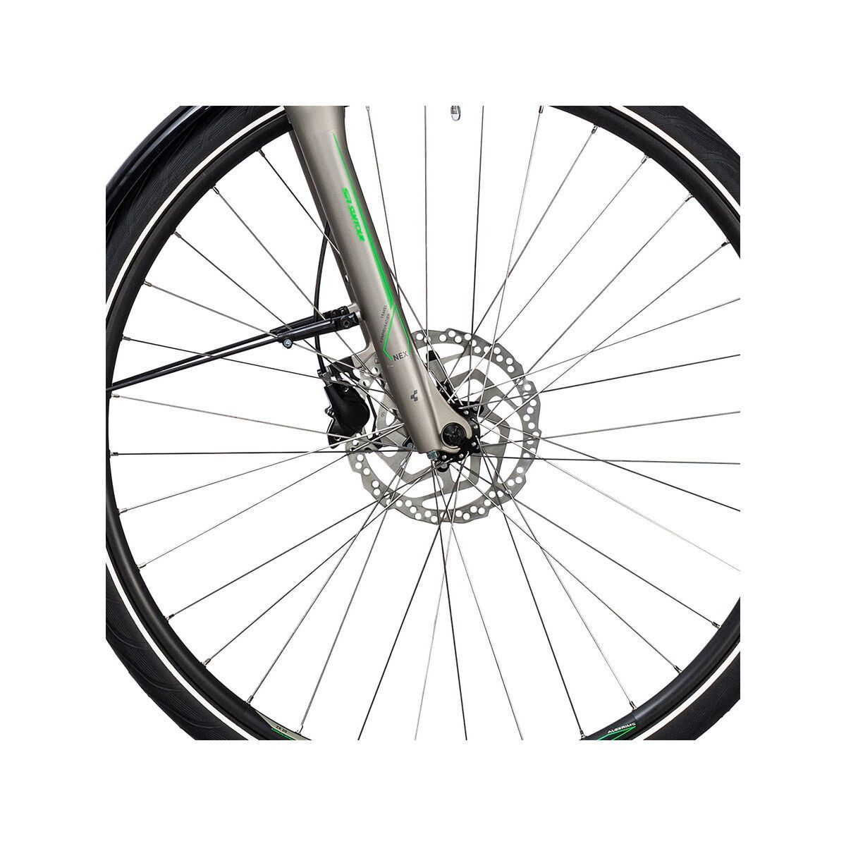 Cube Touring Hybrid ONE 500 Trapeze, silver´n´flashgreen - Bild 2