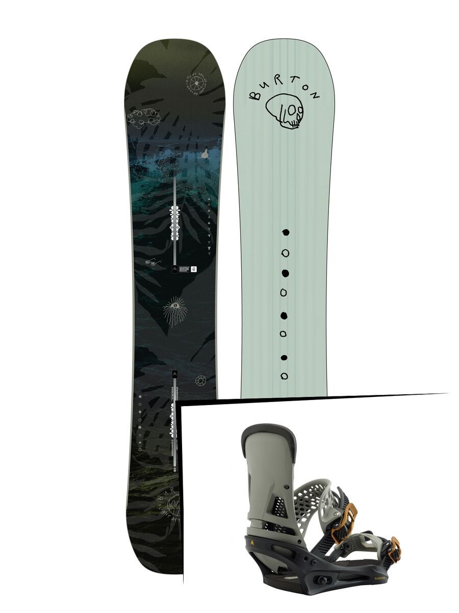 Set: Burton Flight Attendant 2019 + Burton Malavita black/gray - Bild 1