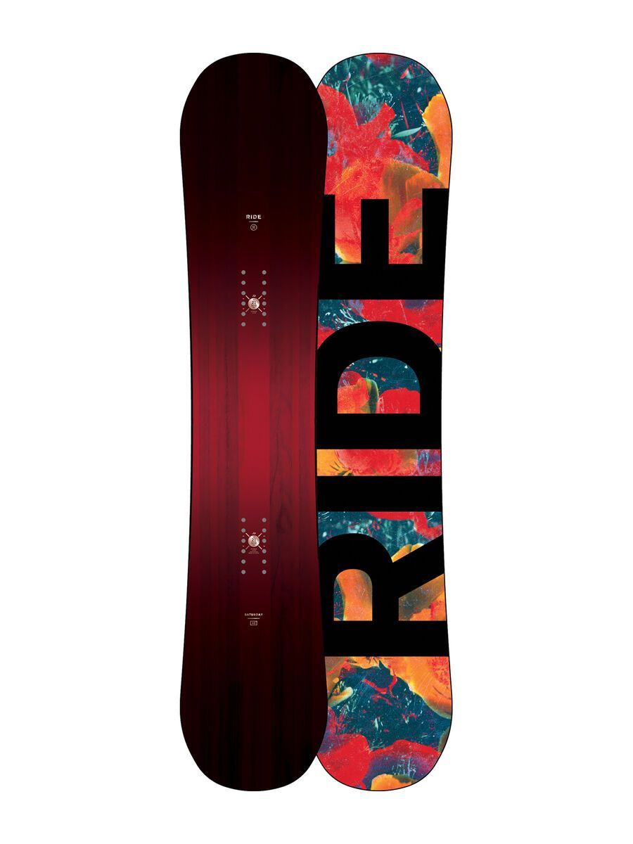Set: Ride Saturday 2017 + Burton Scribe 2017, splat a tat black - Snowboardset - Bild 2