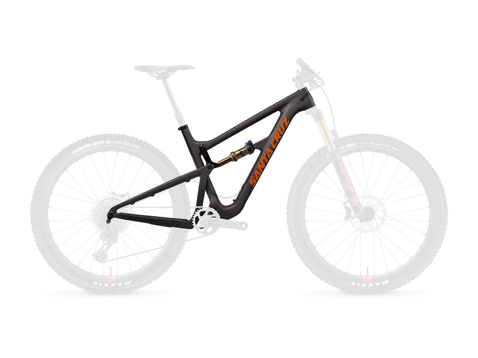 Santa Cruz Hightower CC Frameset, matte carbon and orange - Bild 1
