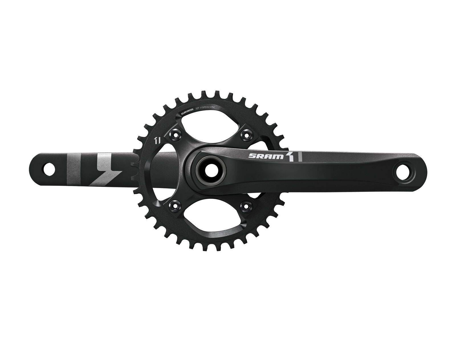 SRAM X1 1400 X-Sync Kurbel - GXP, 1x10, 32 Z, schwarz - Bild 1