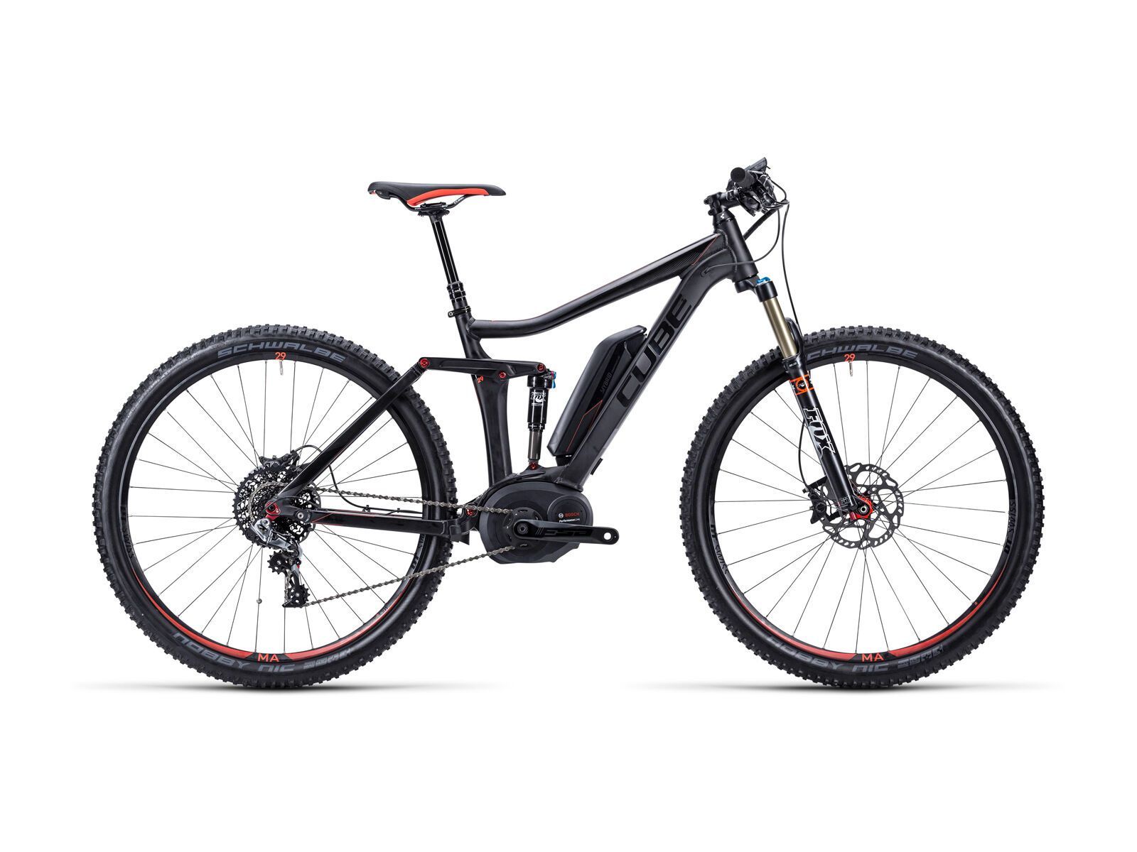 Cube Stereo Hybrid 120 HPA SL 29, black/flashred - Bild 1