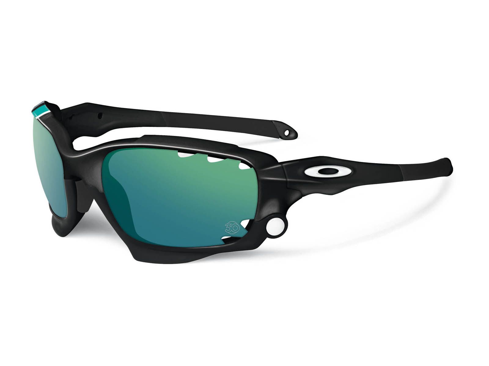 Oakley Racing Jacket 30 Years Sport Special Edition, polished black/jade iridium vented & black iridium - Bild 1