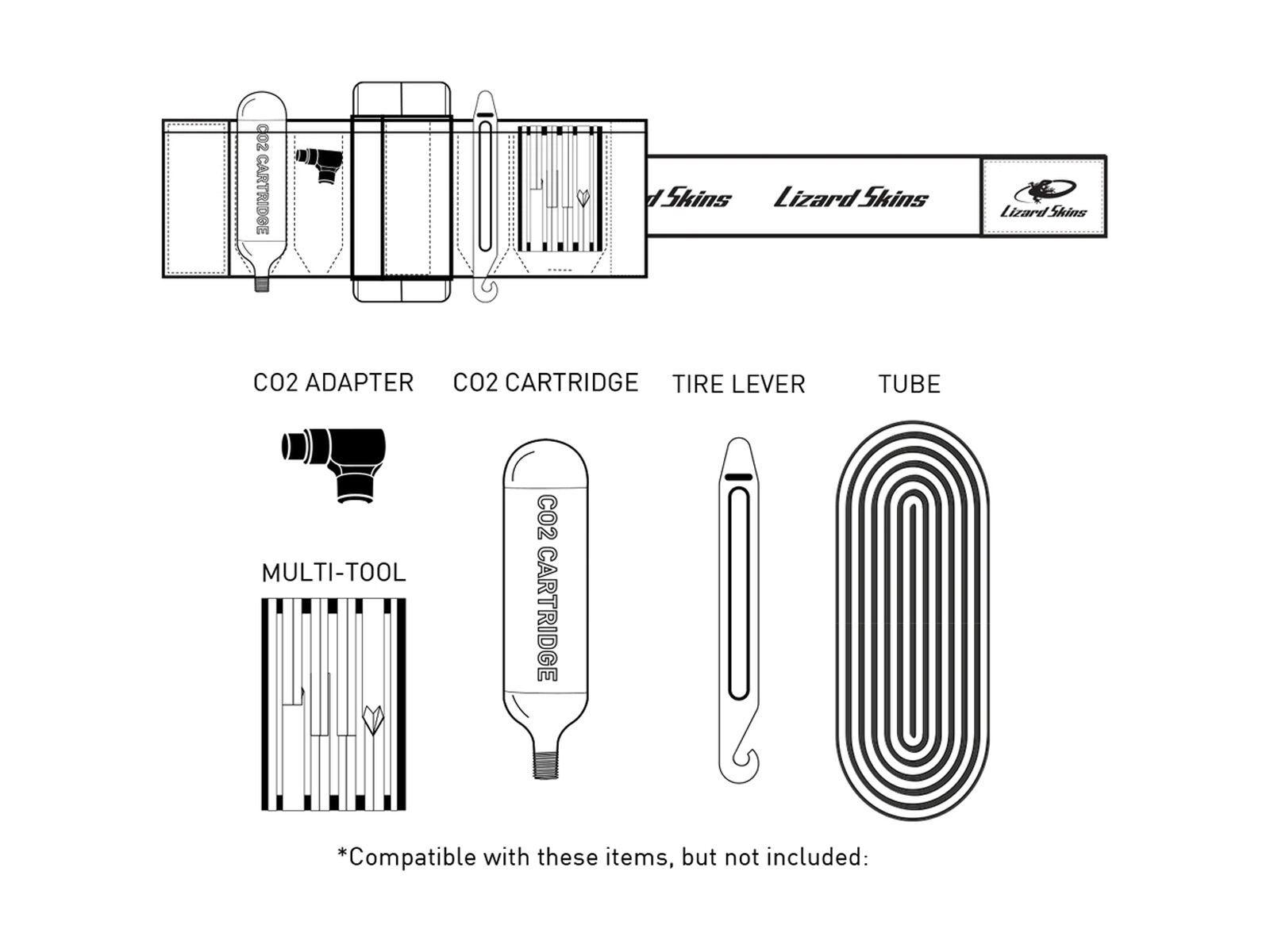 Lizard Skins Utility Strap, black - Bild 3