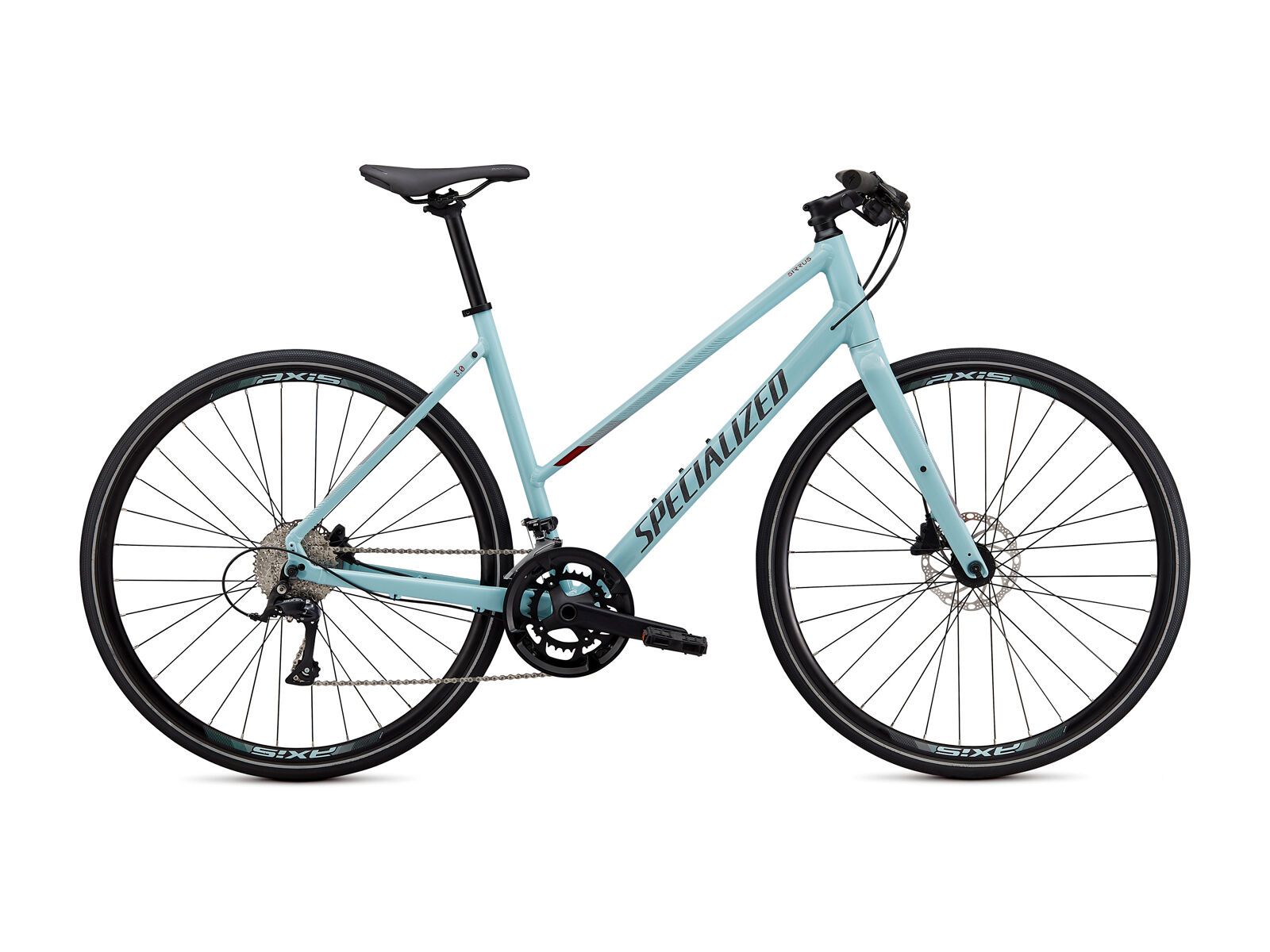 Specialized Sirrus 3.0 Step-Through, gloss summer blue/metallic crimson/black reflective - Bild 1