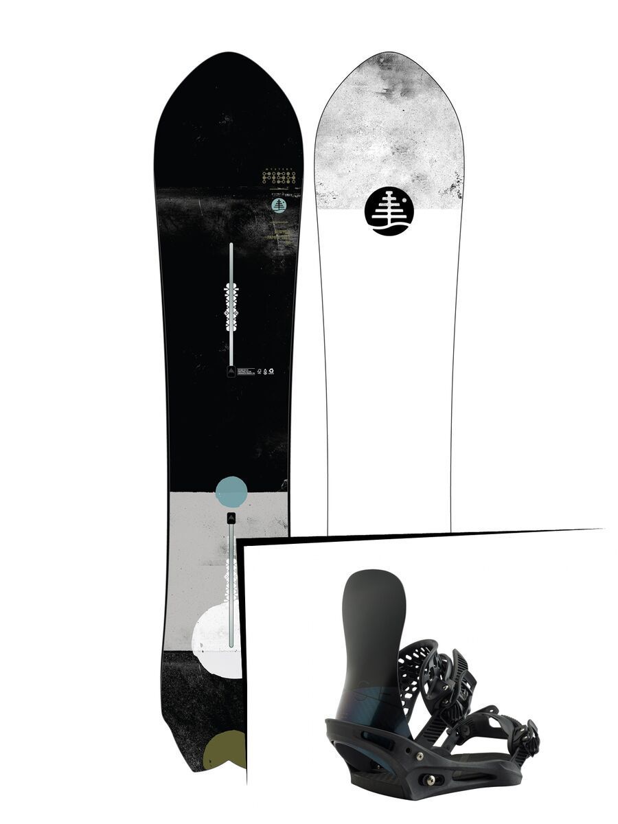 Set: Burton Family Tree Mystery Fish 2019 + Burton X-Base black matte - Bild 1