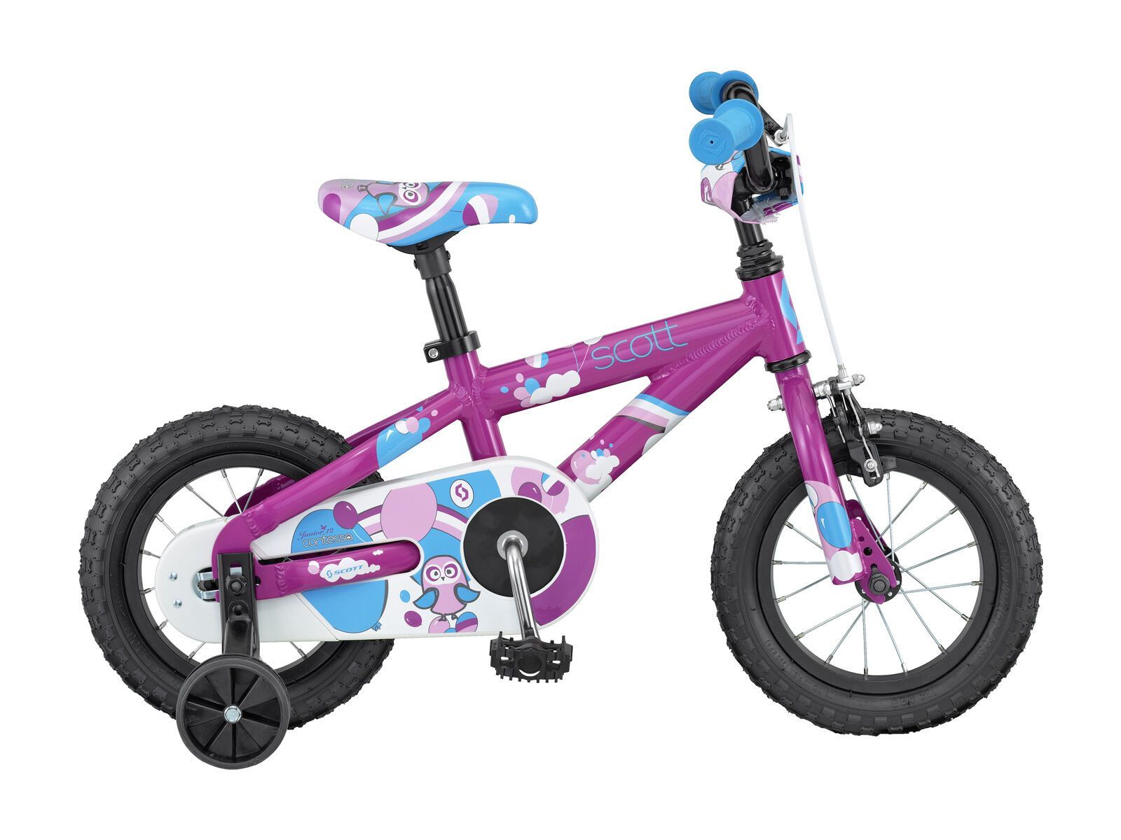 2. Wahl *** Scott Contessa JR 12 2016, pink/blue/white - Kinderfahrrad |  Gre One Size | BIKER-BOARDER.DE