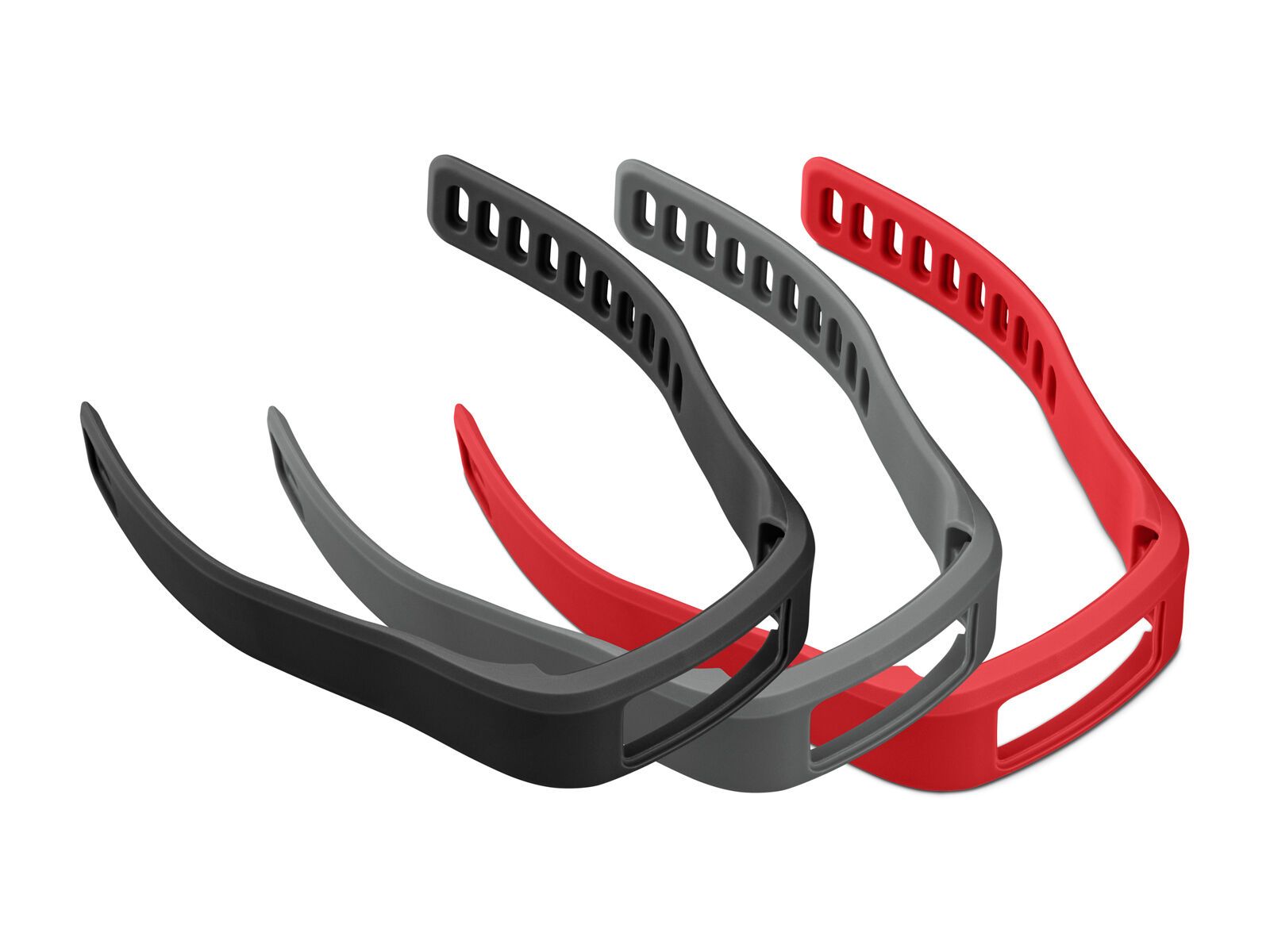 Garmin vivofit Wechselarmbänder, schwarz, dunkelgrau, rot - Bild 1