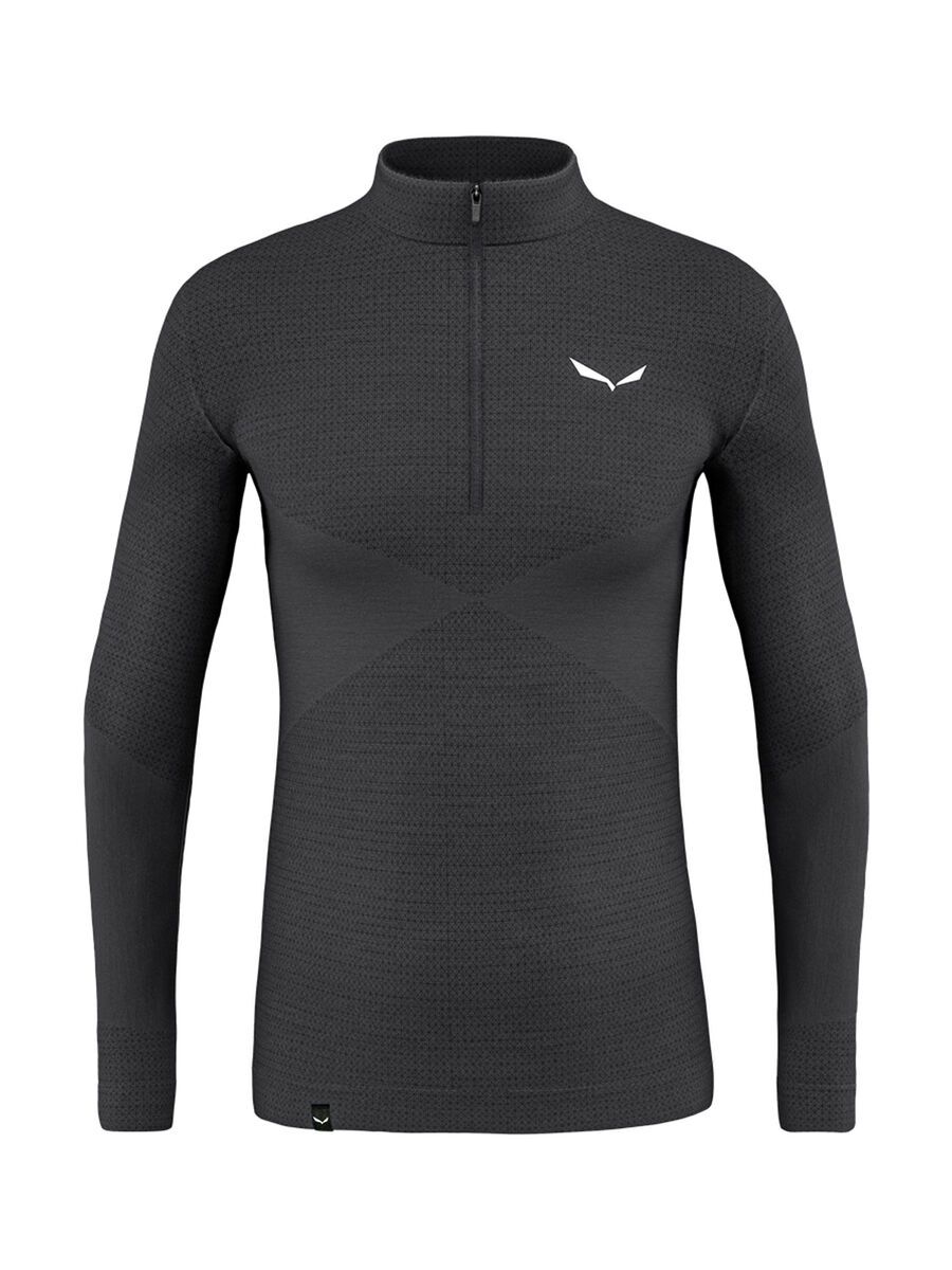 Salewa Zebru Responsive Half-Zip T-Shirt Herren, onyx - Bild 1