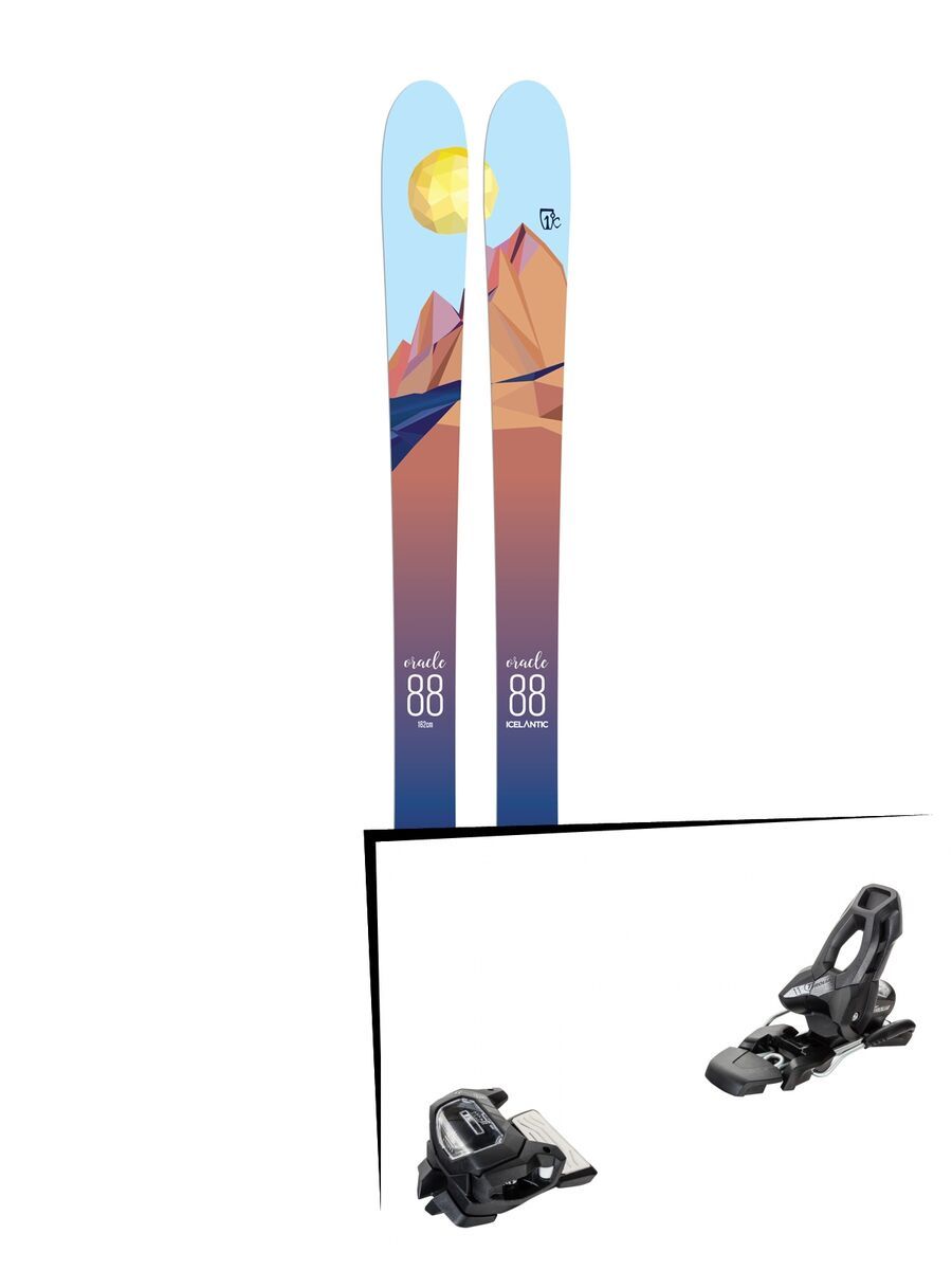 Set: Icelantic Oracle 88 2018 + Tyrolia Attack² 11 GW solid black - Bild 1