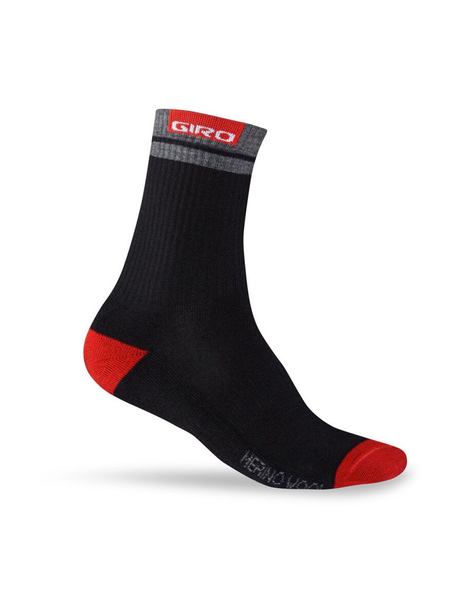 Giro Merino Winter, black/red - Bild 1