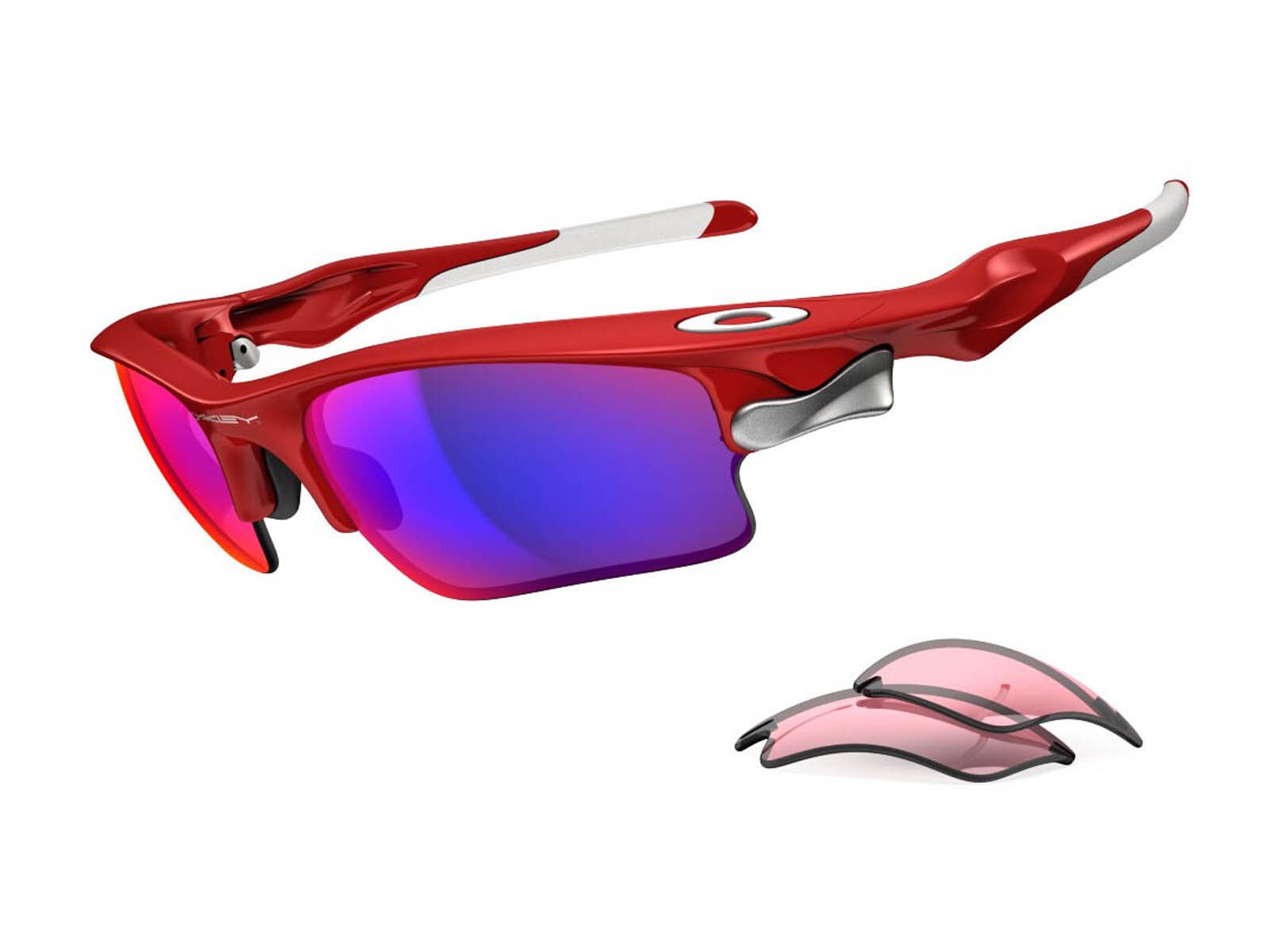 Oakley Fast Jacket XL, Infrared/Positive Red Iridium & VR28 - Bild 1