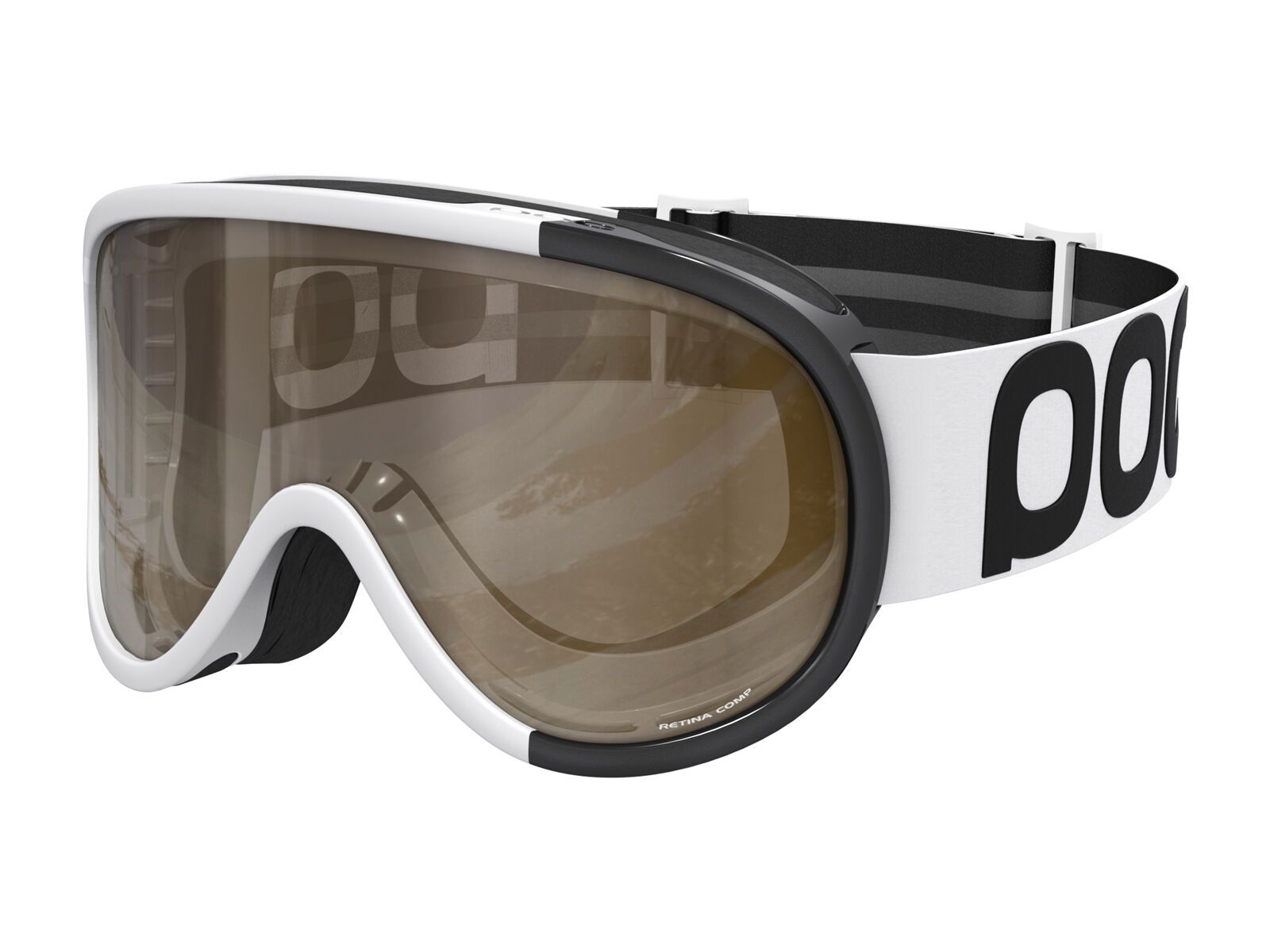 POC Retina Comp inkl. Wechselscheibe, hydrogen white/Lens: smokey yellow, clear - Bild 1