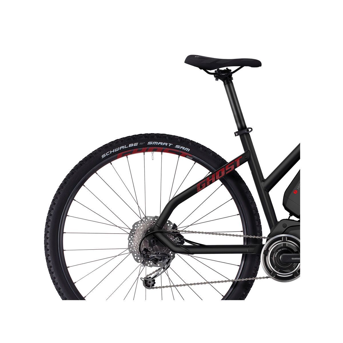 Ghost Hybride Square Cross 2 W, night black/neon red/urban grey - Bild 5